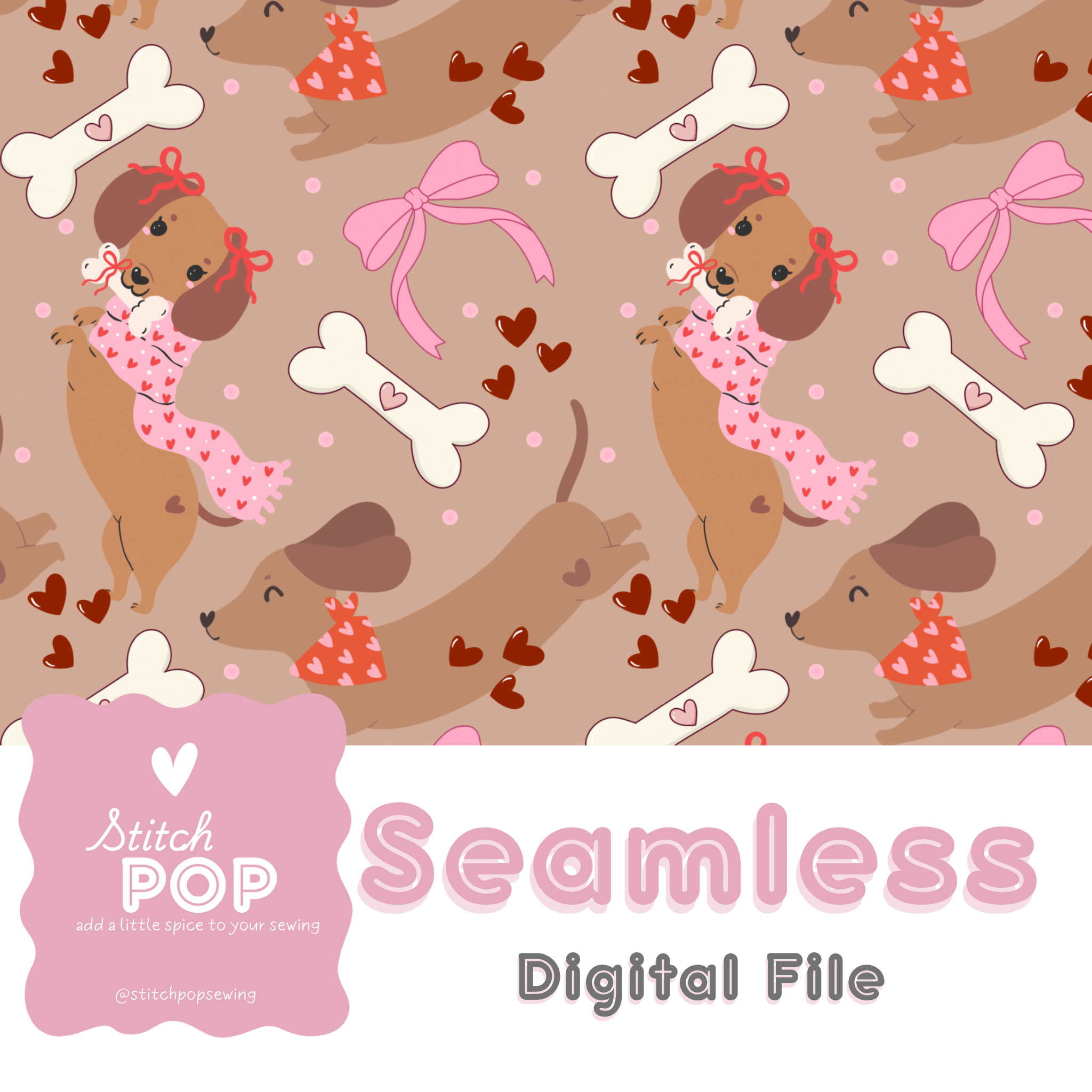 Puppy Love Tan - Seamless File