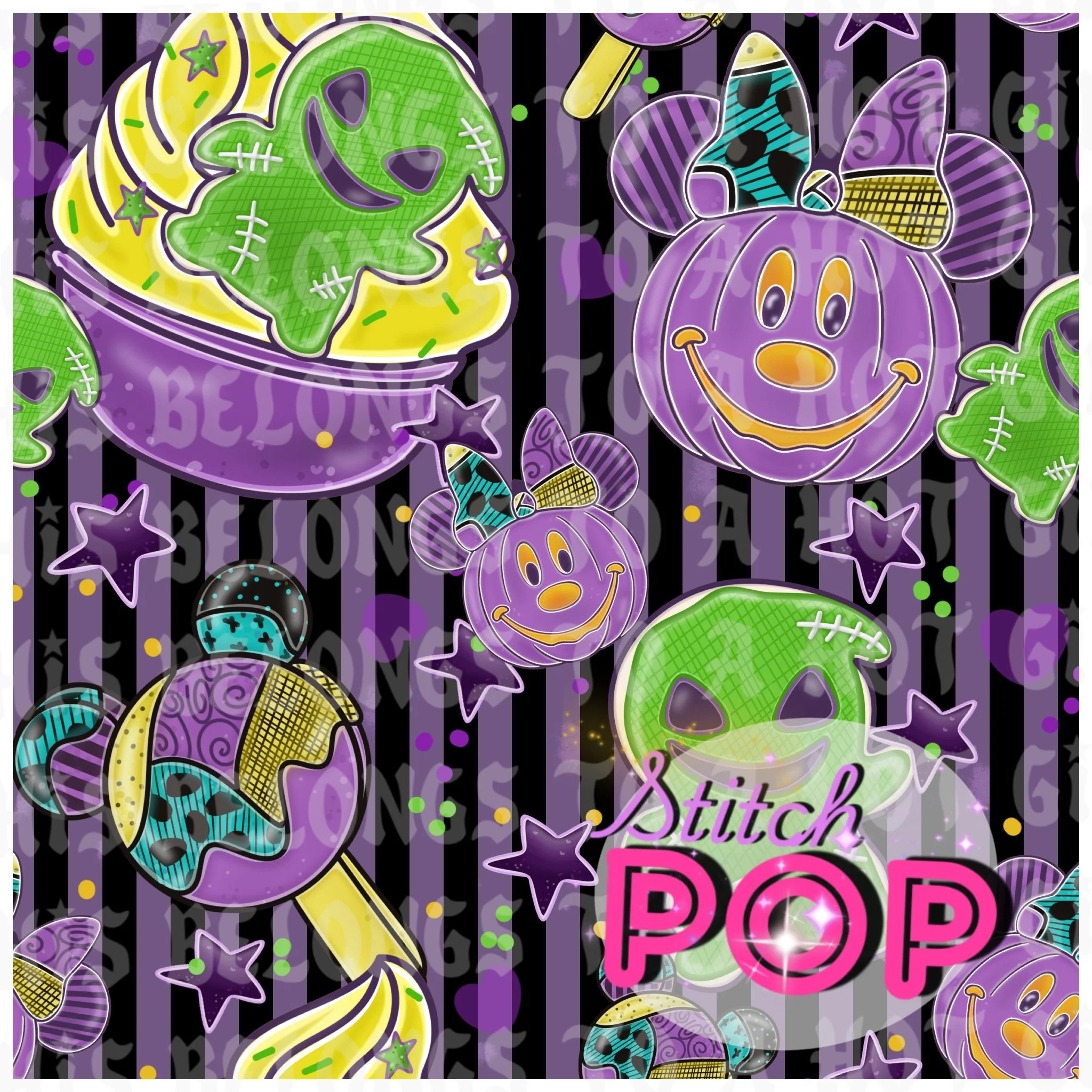 Boogie Magic Purple Dark   - Seamless File