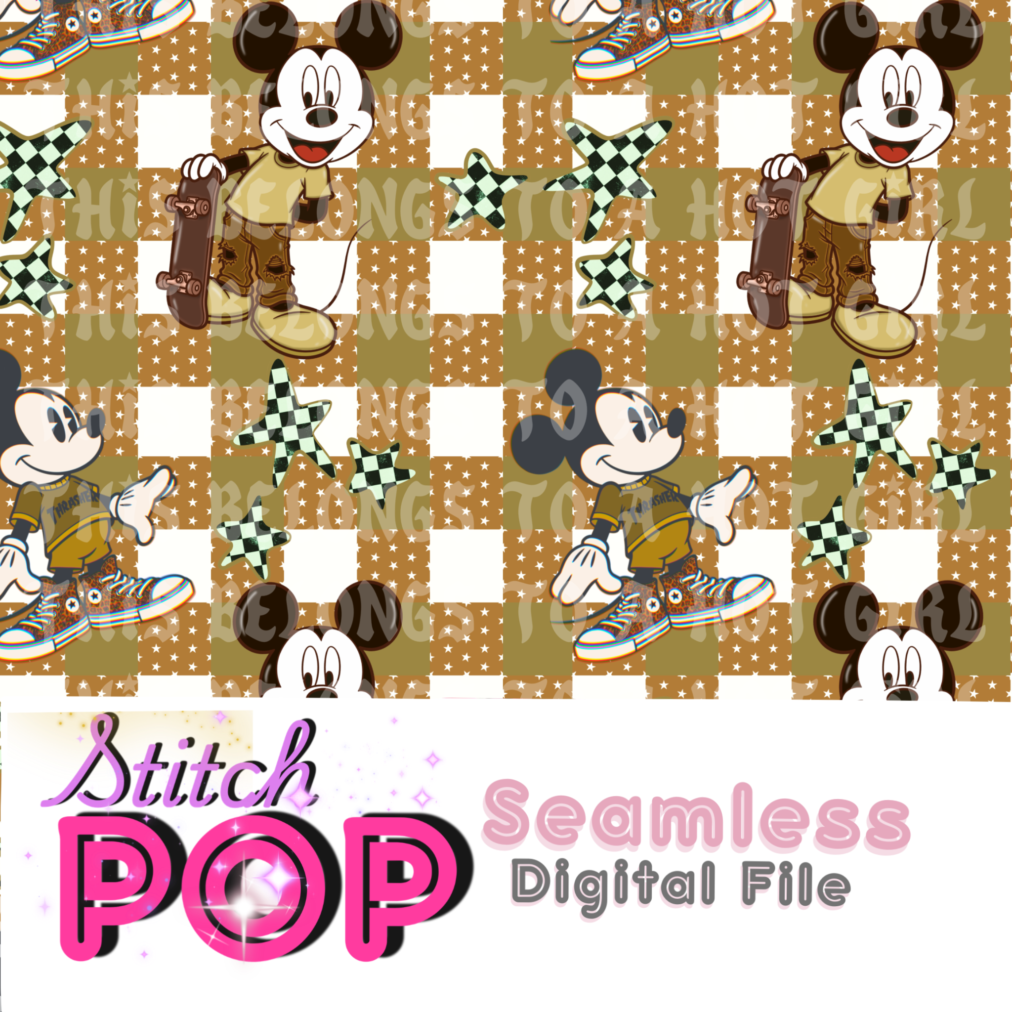 Skater Mouse- Seamless File