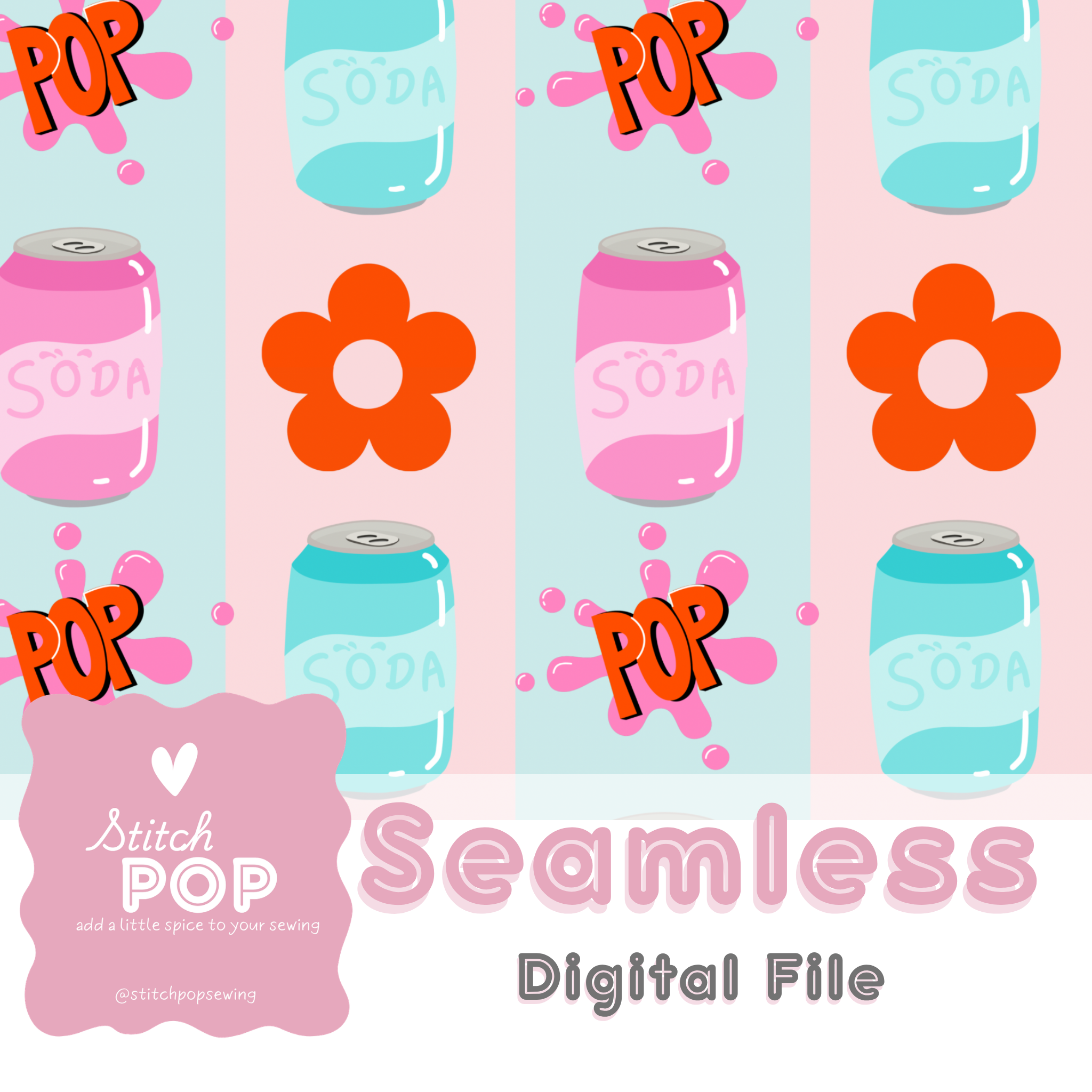 Soda Pop Pink - Seamless File
