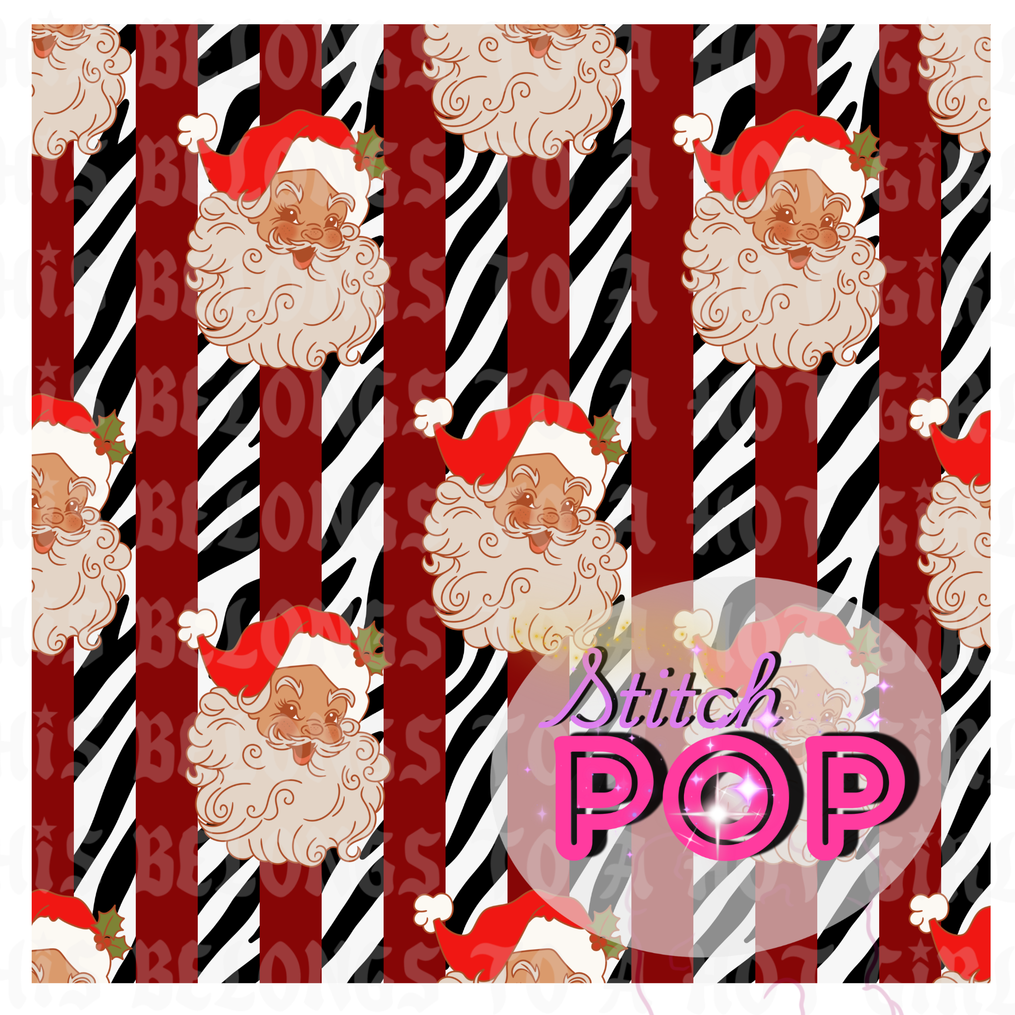 Santa Stripes Red - Seamless  File