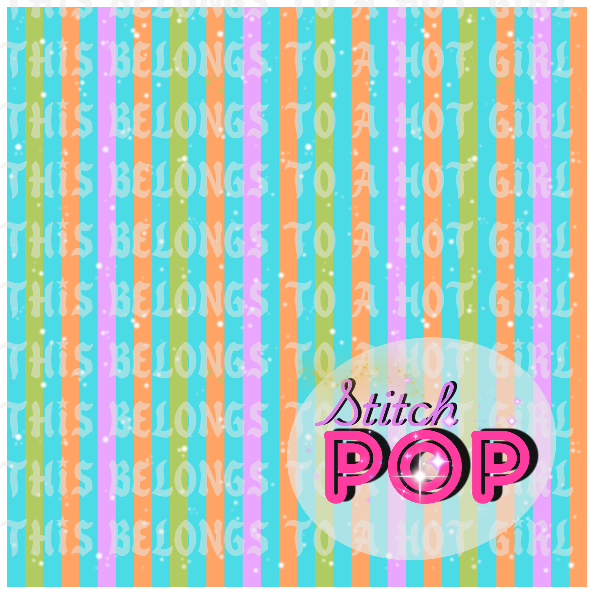 Summer Mushies Stripes - Seamless File