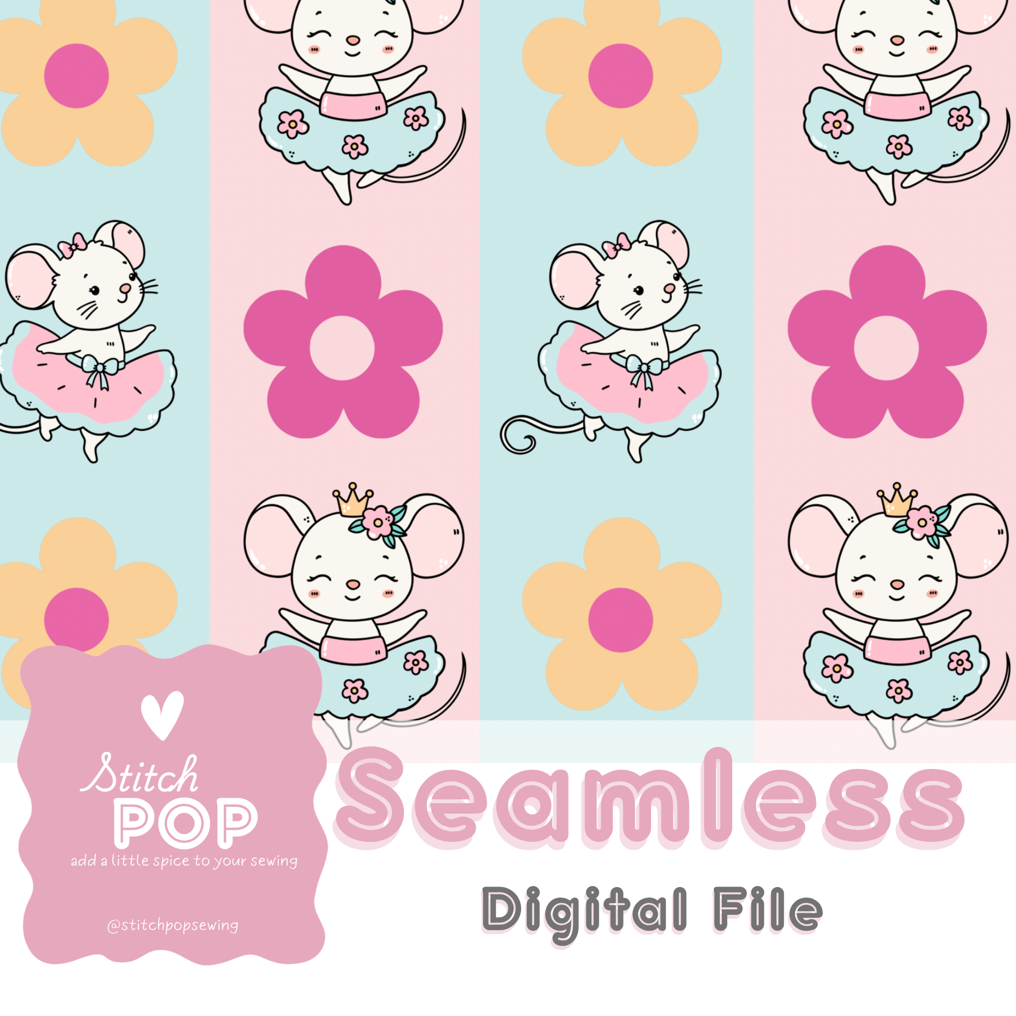 Ballerina Mice - Seamless File