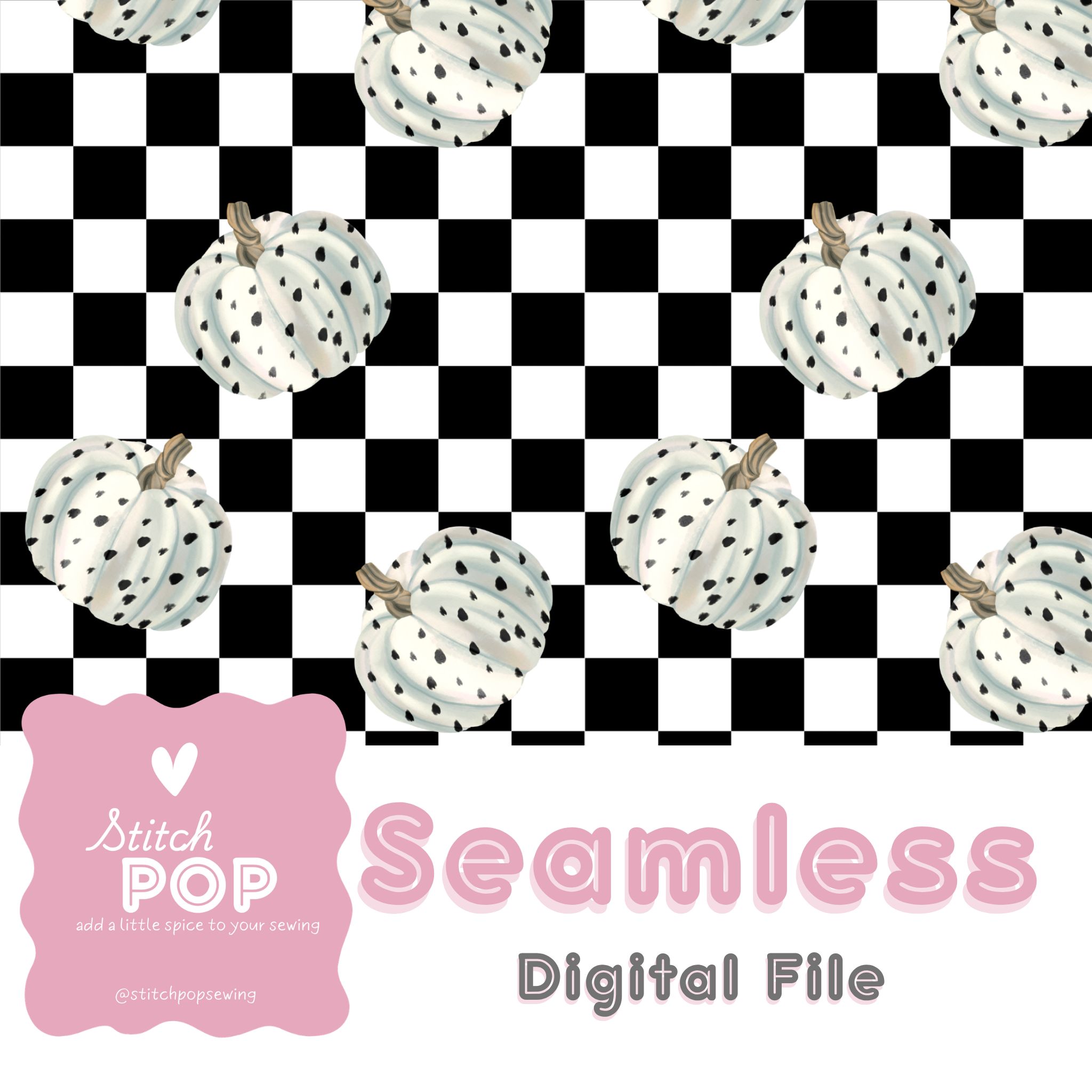 Polka Dot Pumpkin - Seamless File