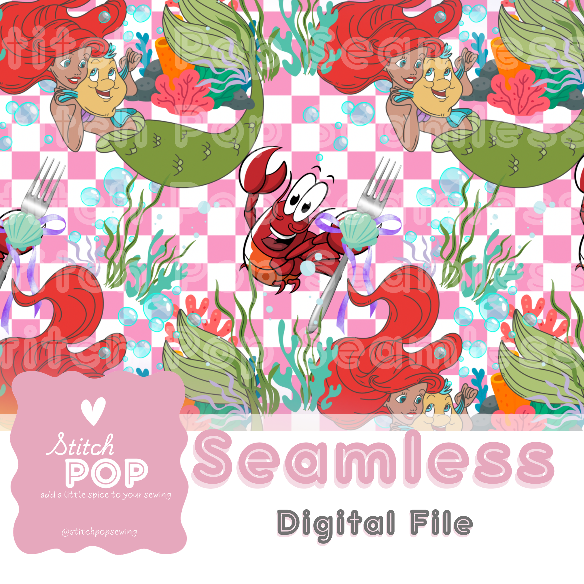Mermaid Pink - Seamless File