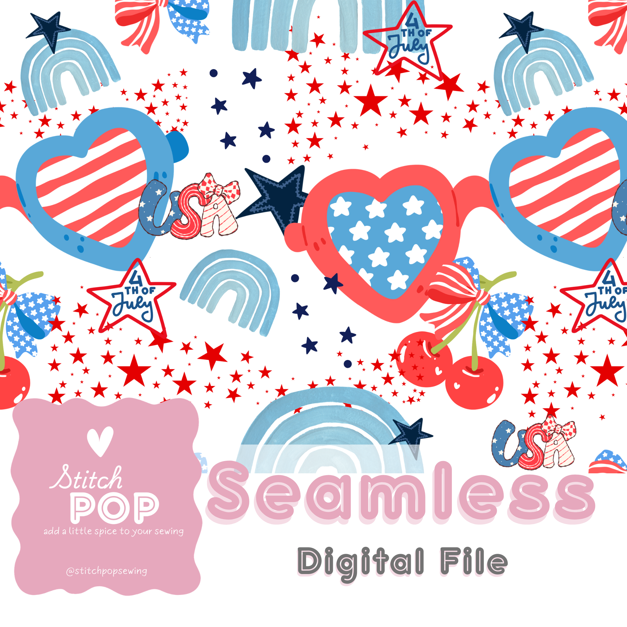 Patriotic Sunnies - Seamless File