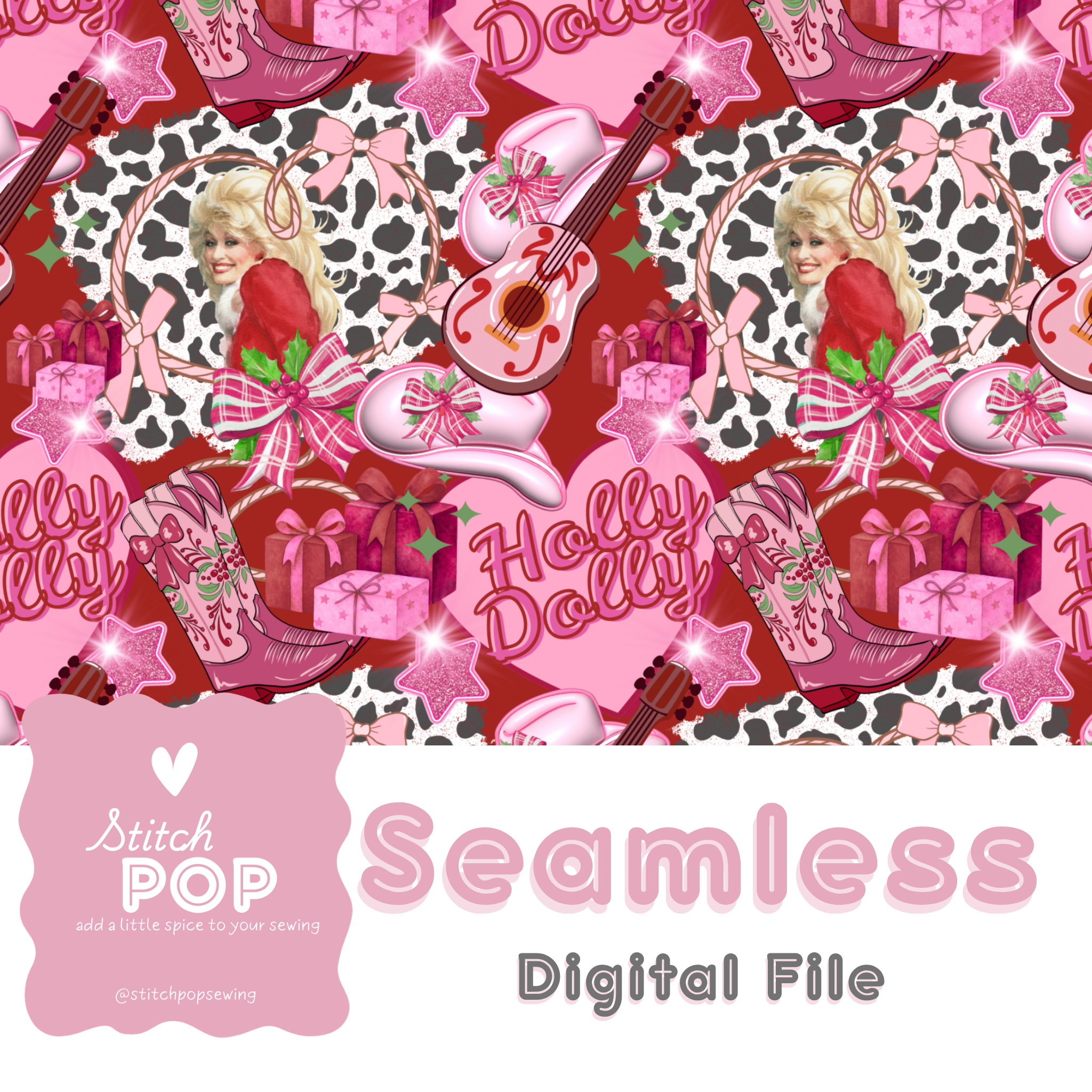 Holly Dolly Red - Seamless File