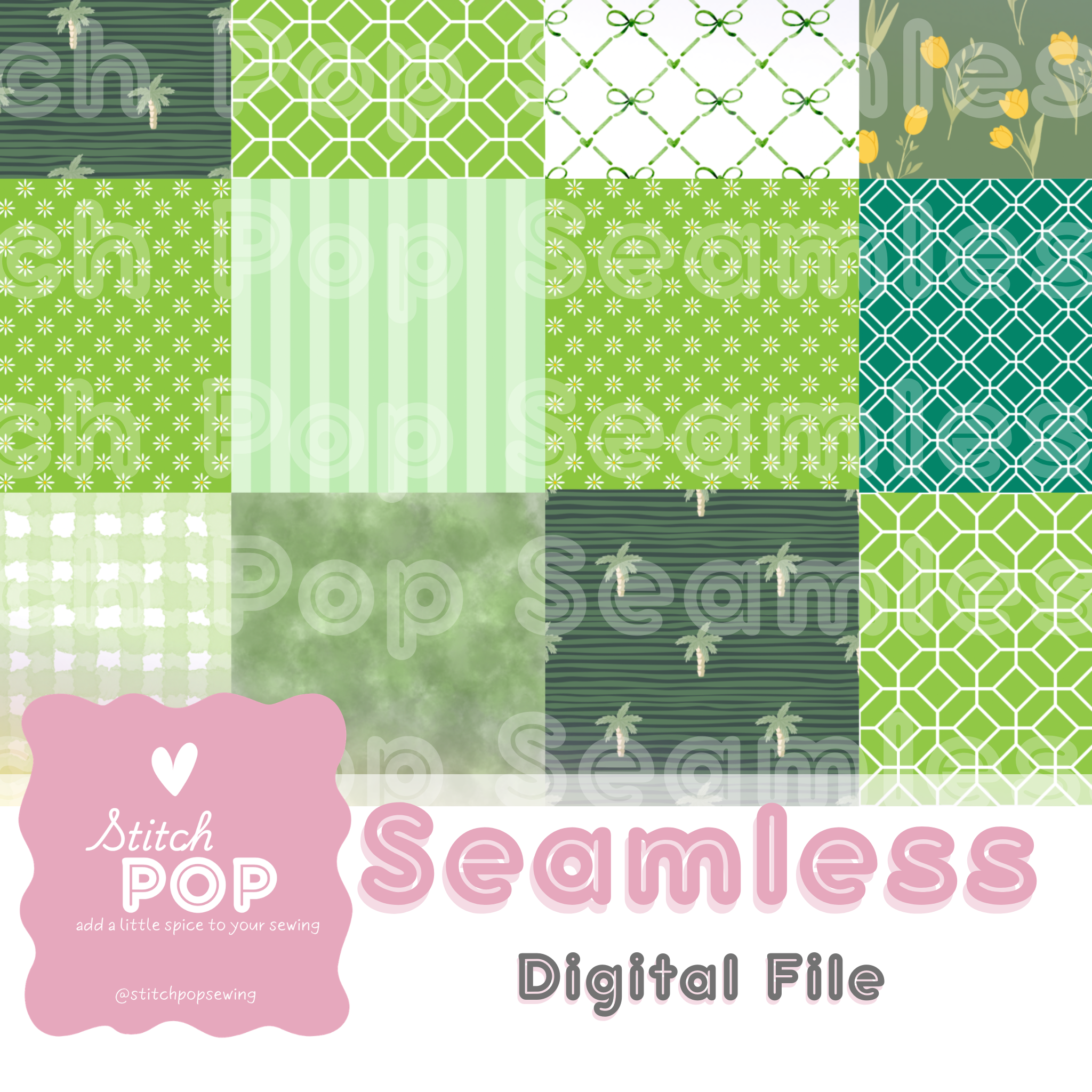 Green Quilt - Seamless File