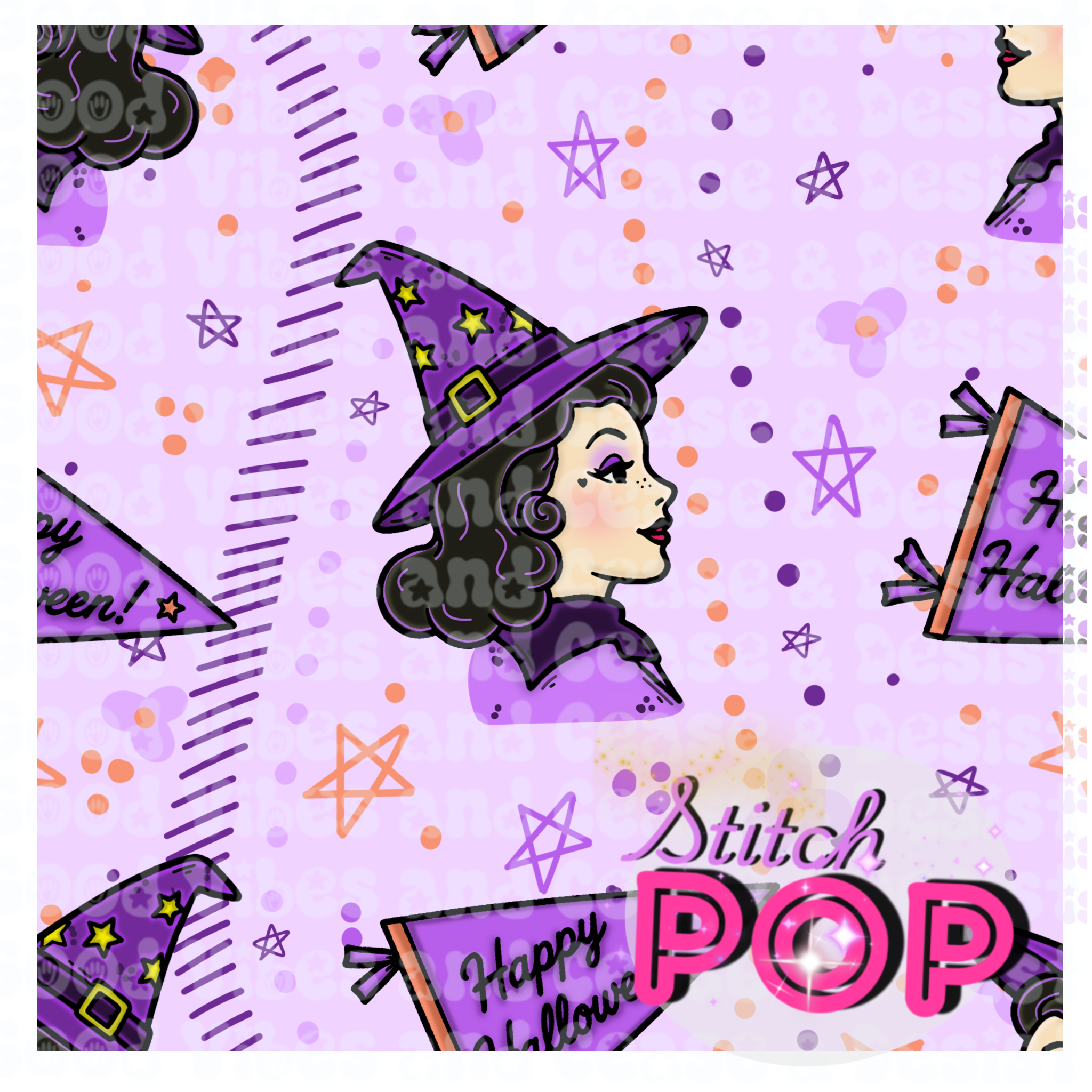 Witchy light purple- Seamless File