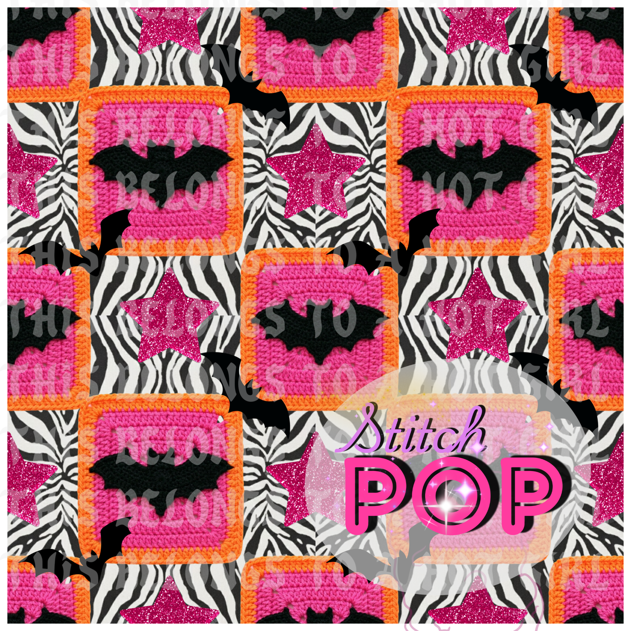 Batty squares -Seamless File