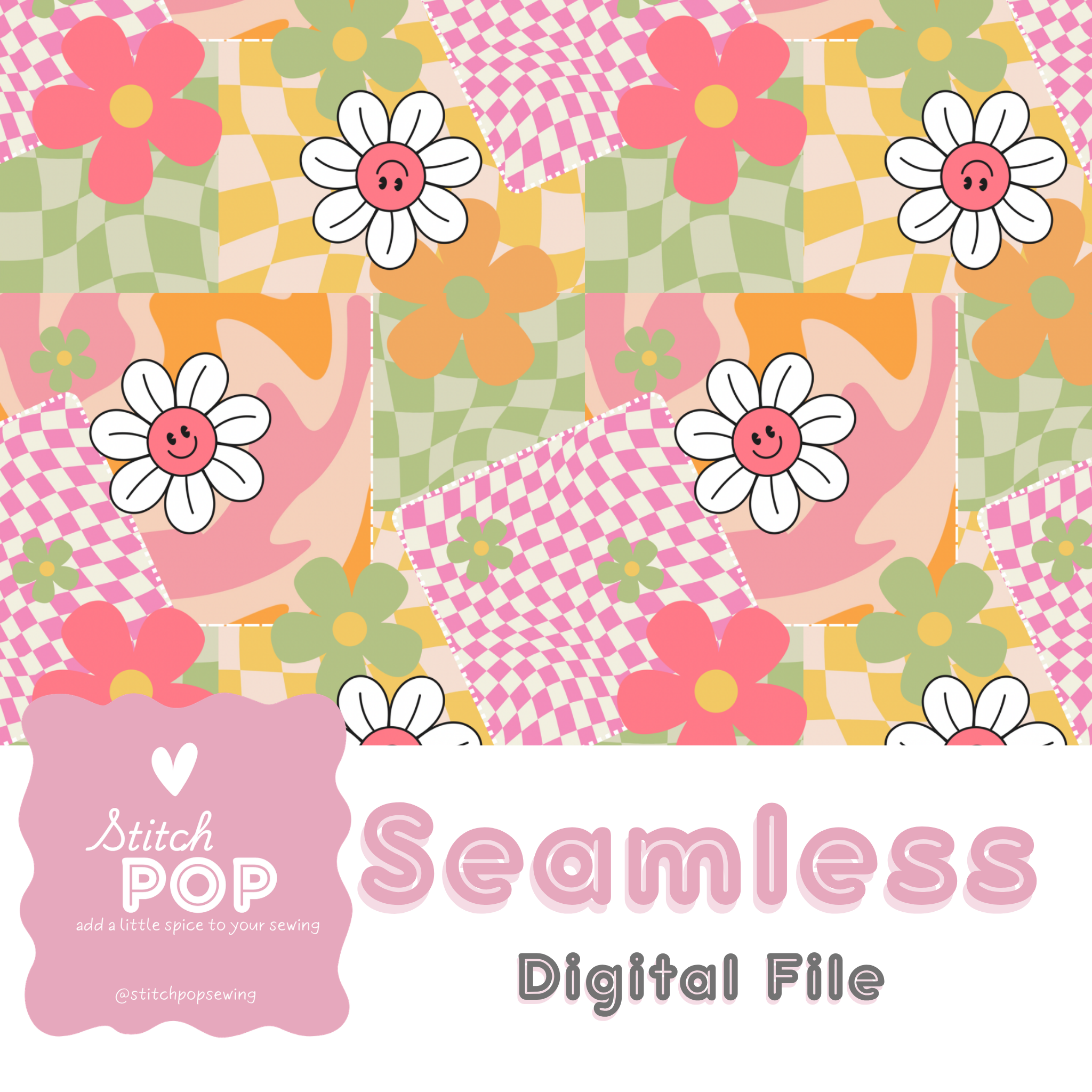 Daisy Collage - Seamless File