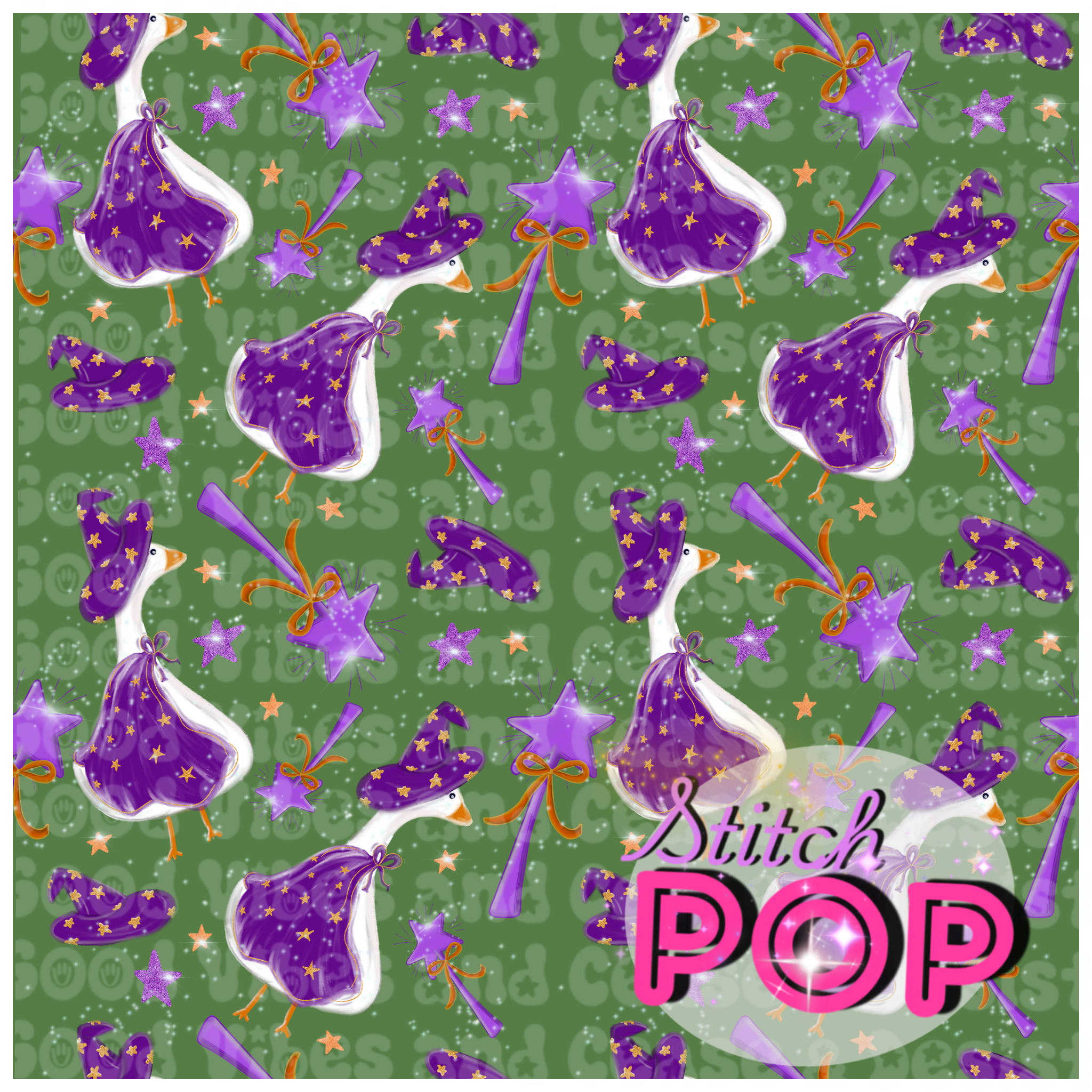 Magic Goose Green -Seamless File