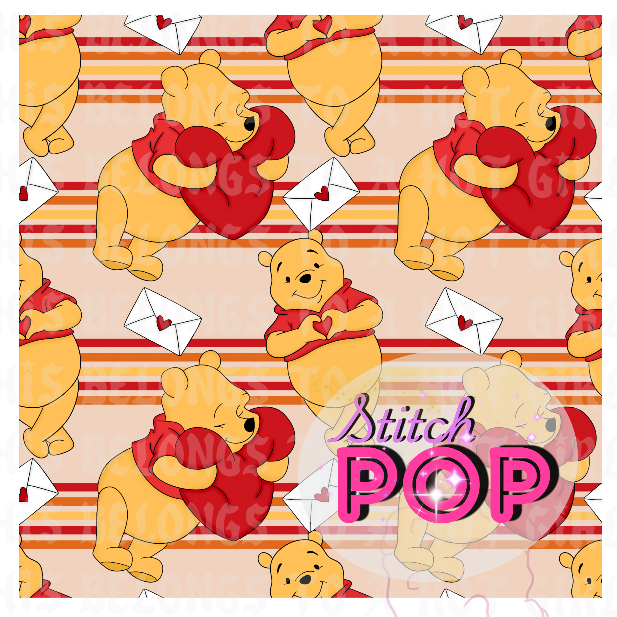 Love Pooh Bear  - Seamless  File