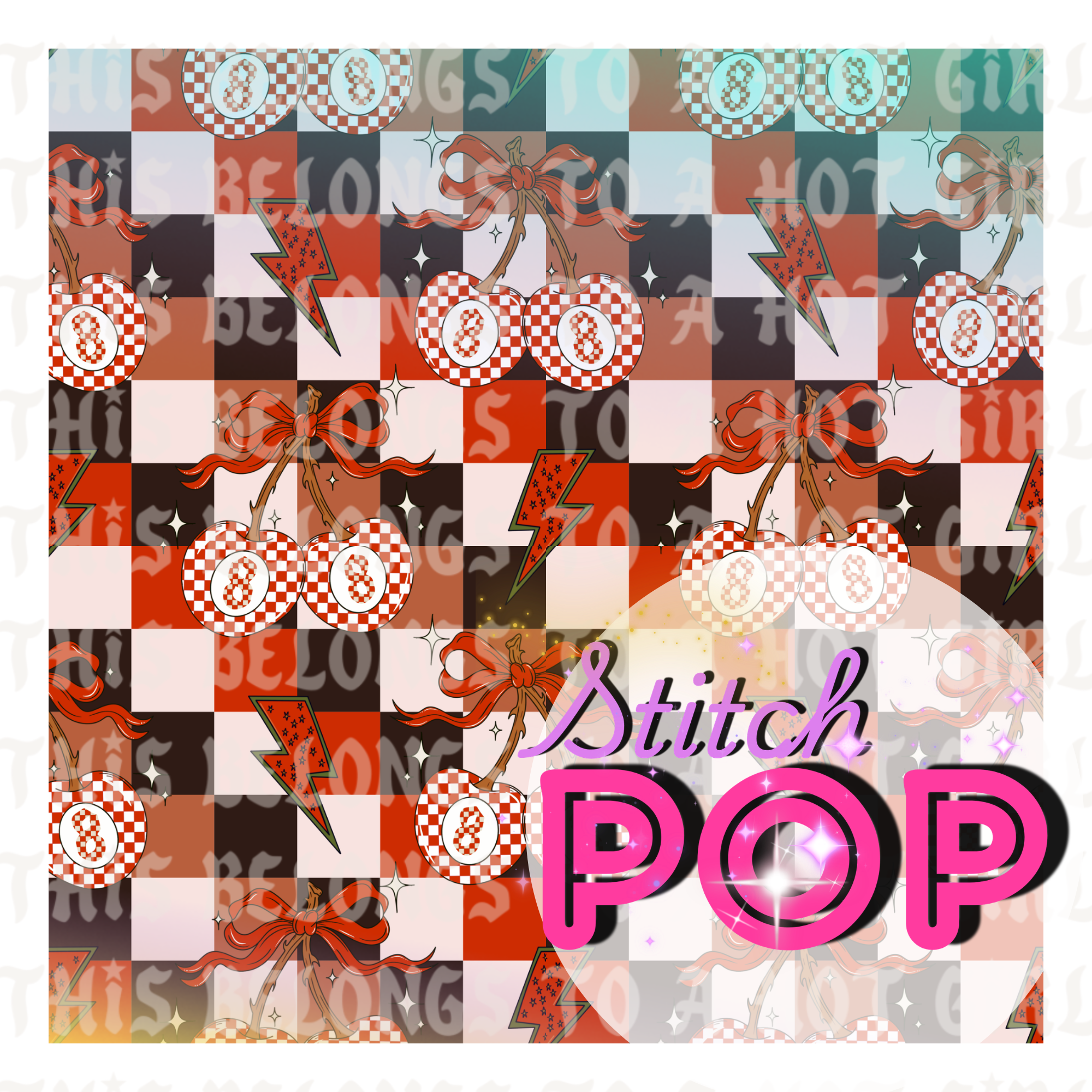 Checker Cherry - Seamless File