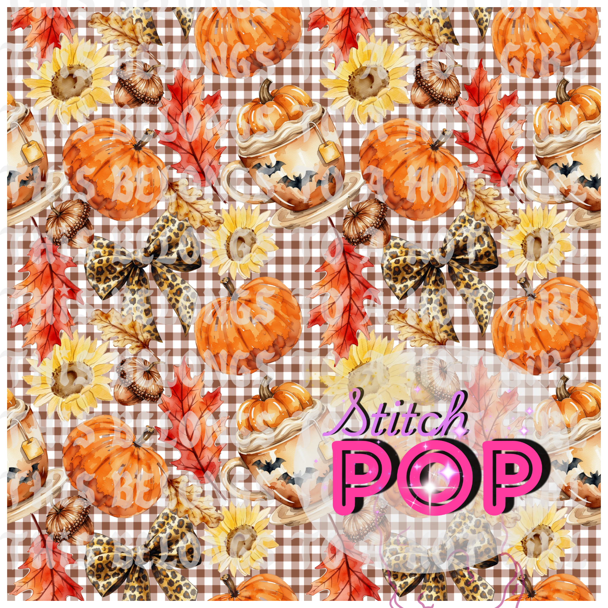 Fall gingham dark - Seamless File