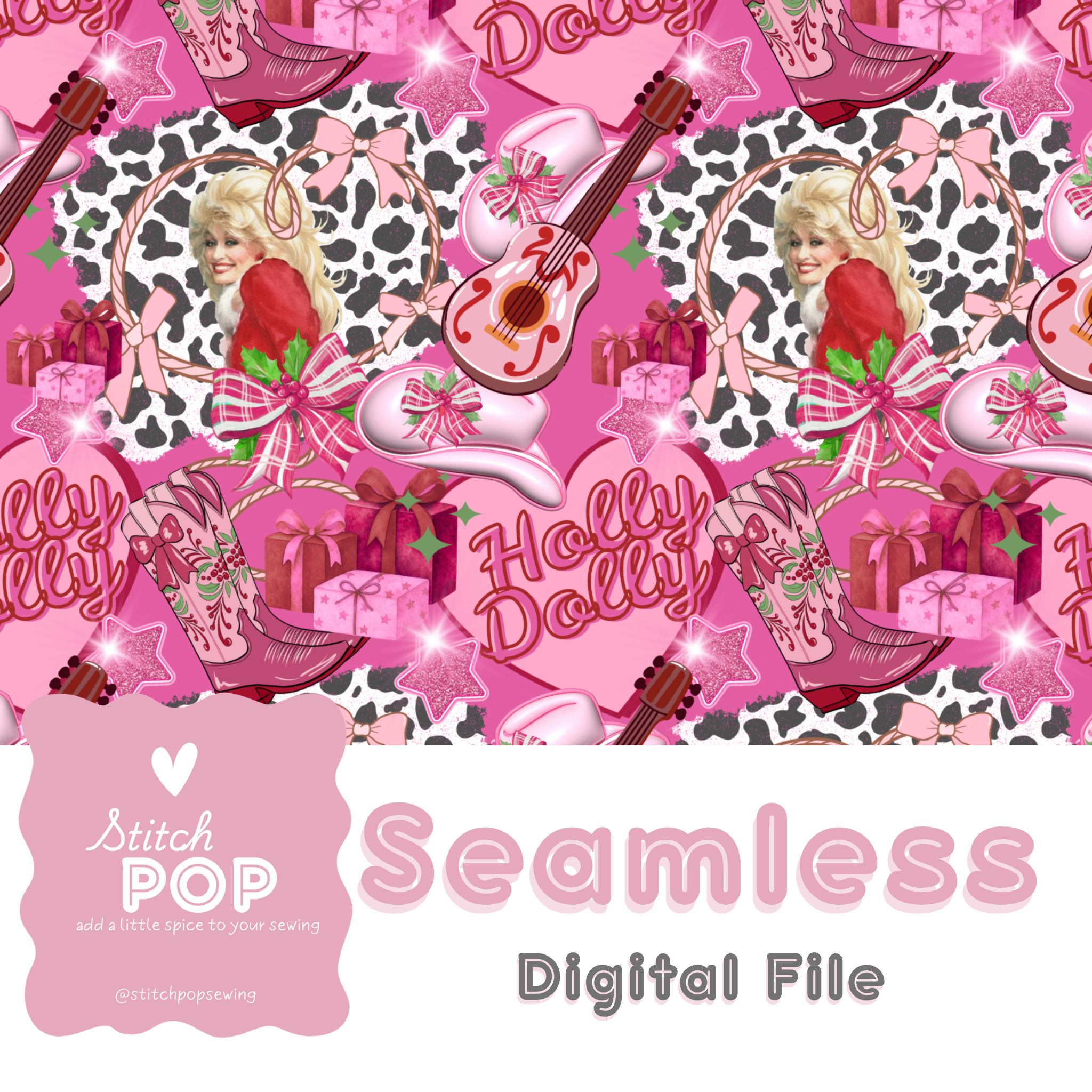 Holly Dolly Pink - Seamless File