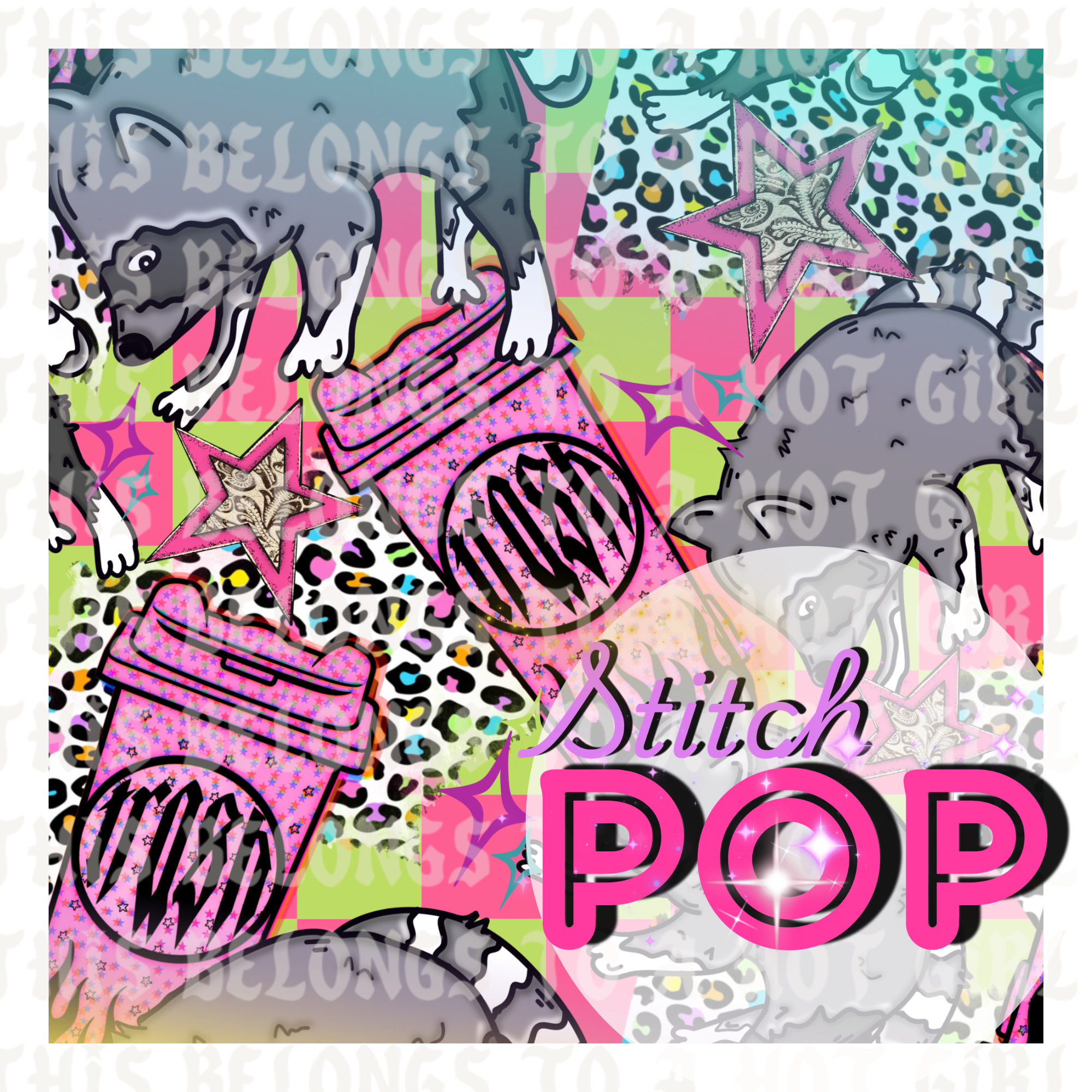 JImothy Lime & Pink - Seamless File