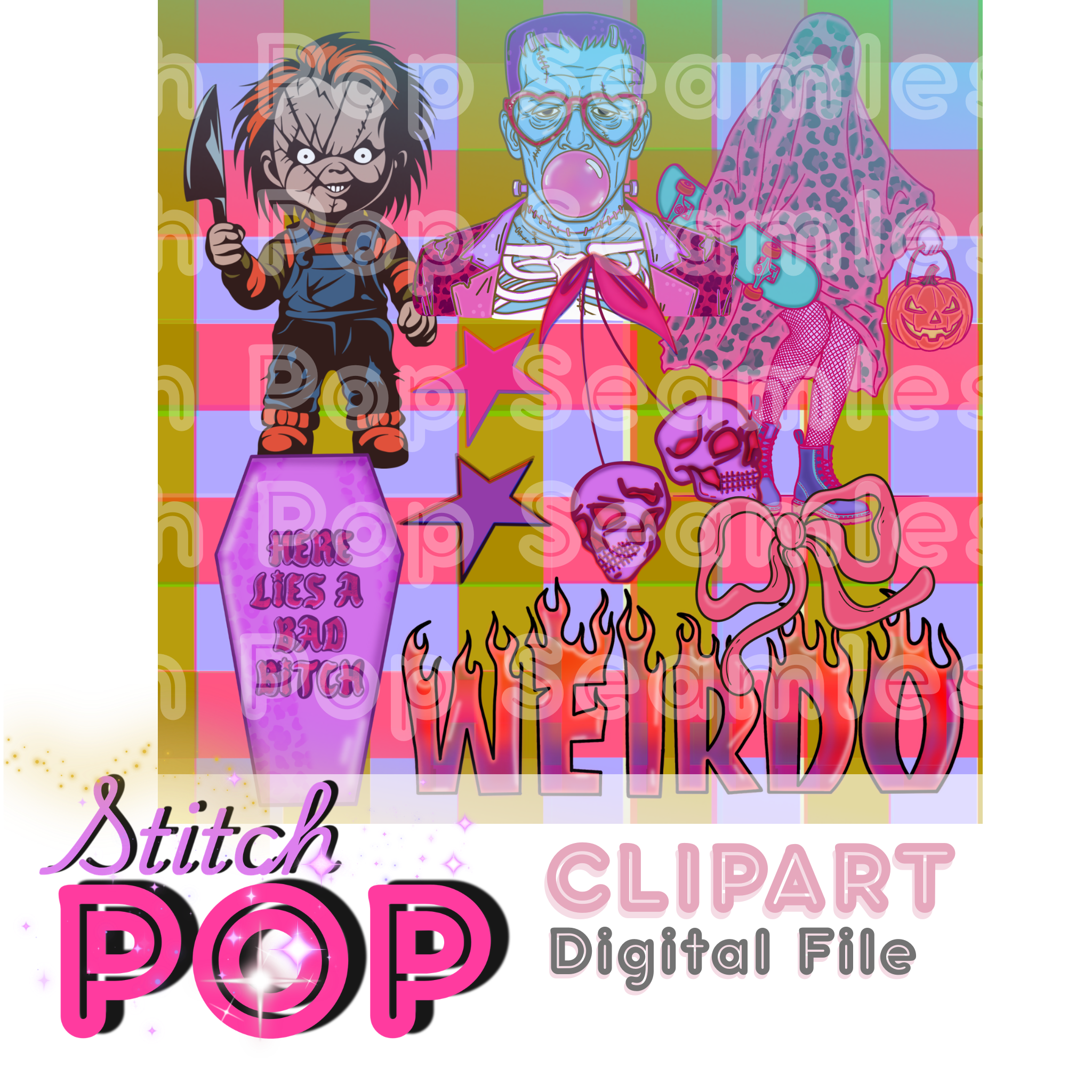 Monster Bash Clipart- Clipart  Files