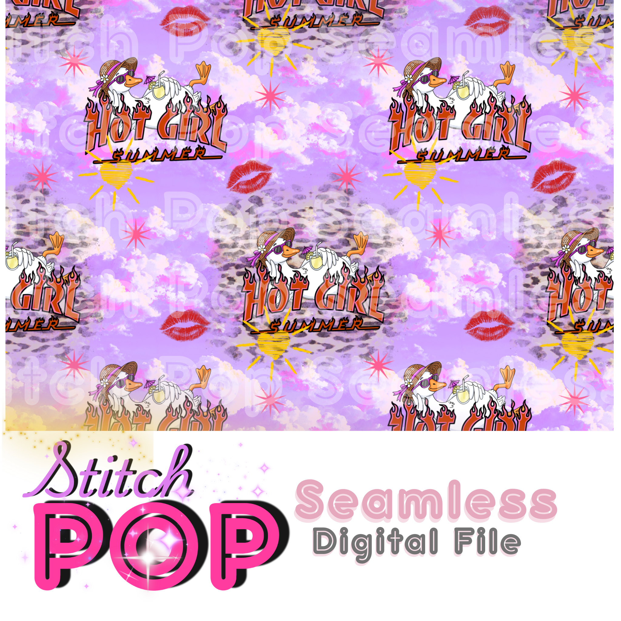 Hot Goose Summer  -  Seamless File