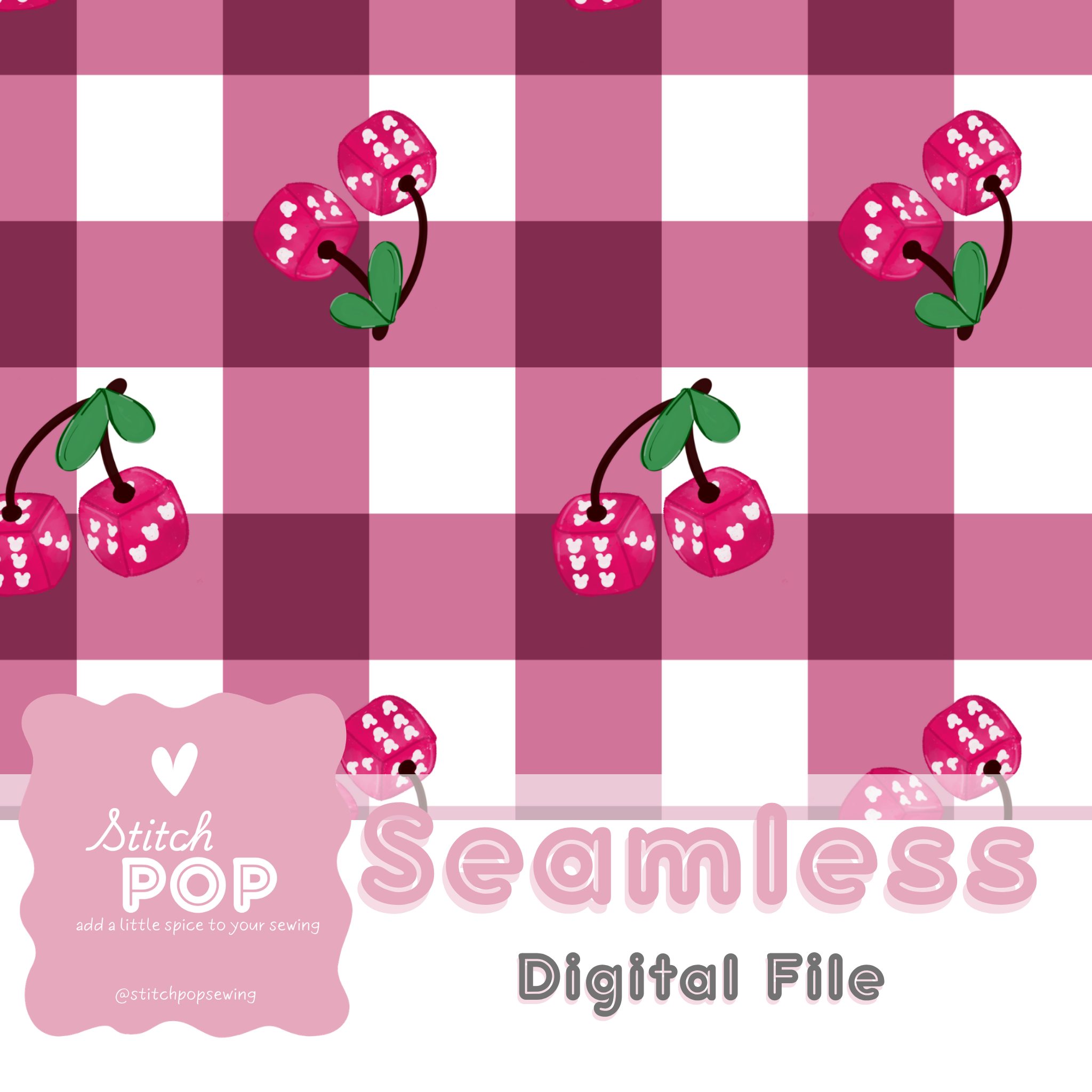 Magical Cherry Dice  - Seamless File