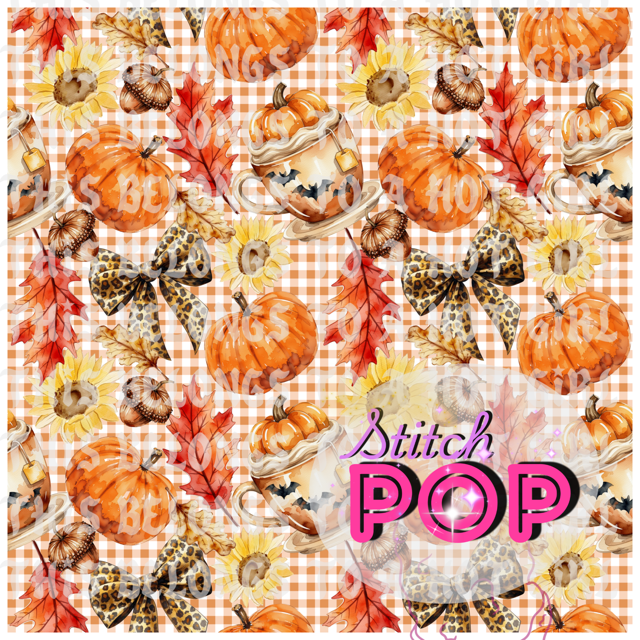 Fall gingham medium - Seamless File