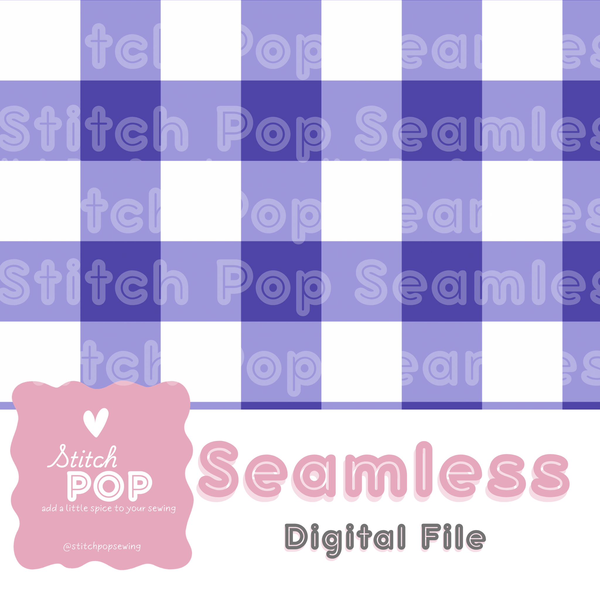 Blue Gingham -Seamless File