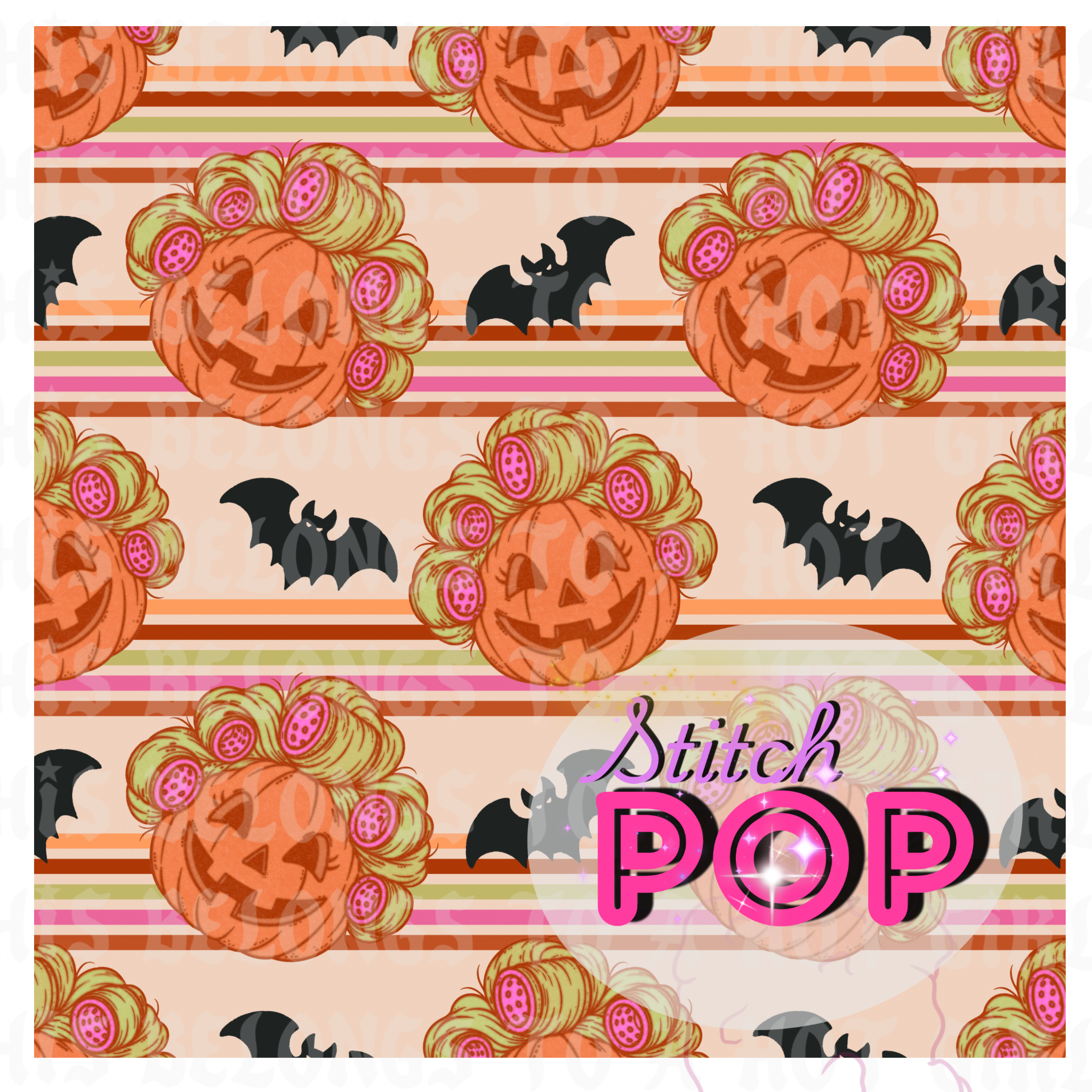Pumpkin Stripes  - Seamless File