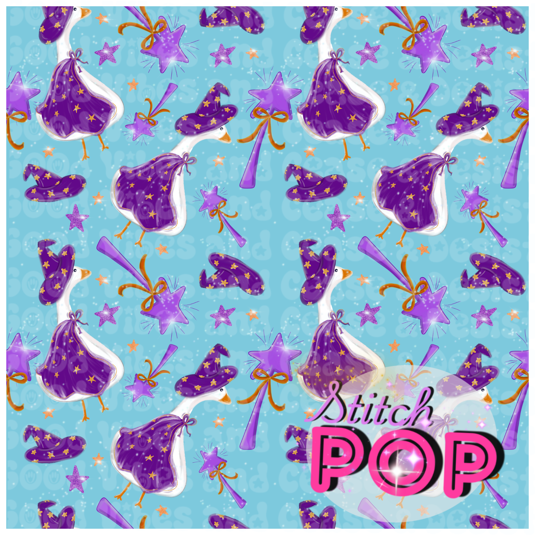 Magic Goose light blue -Seamless File