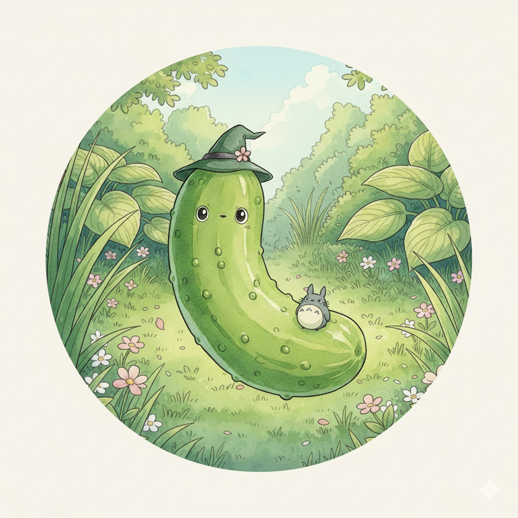 Whimsical Pickle Stickers