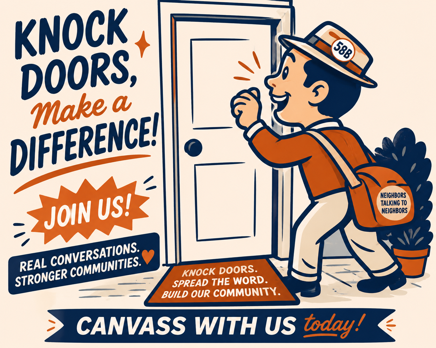 Canvassing: Knock with Us!