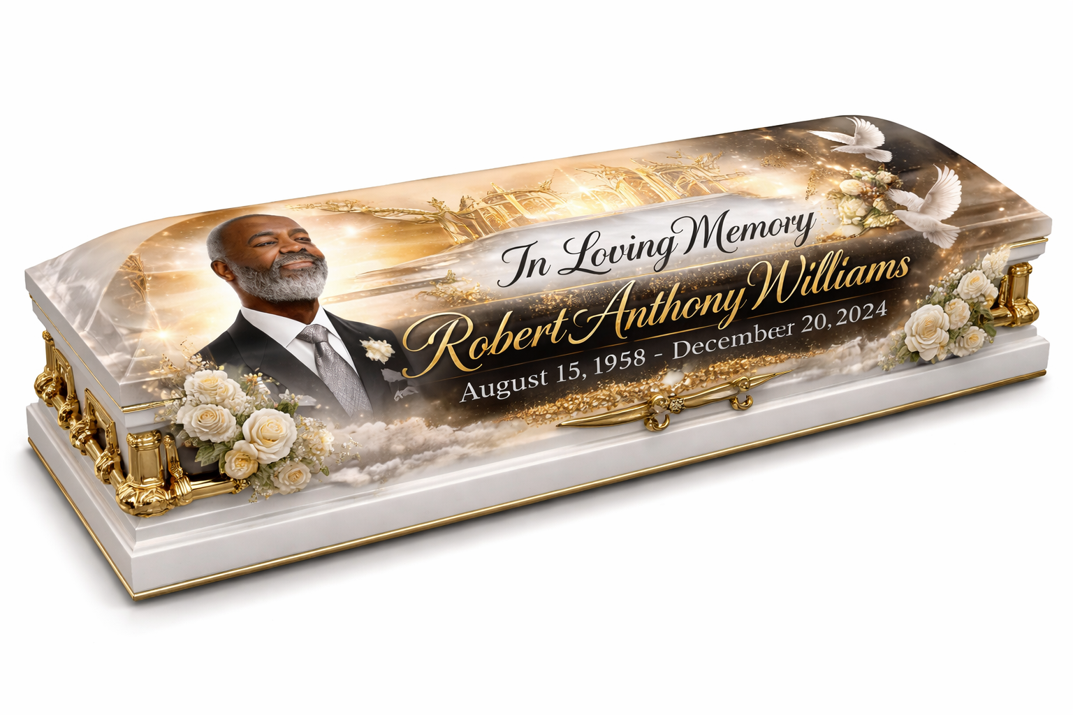 top casket wrap