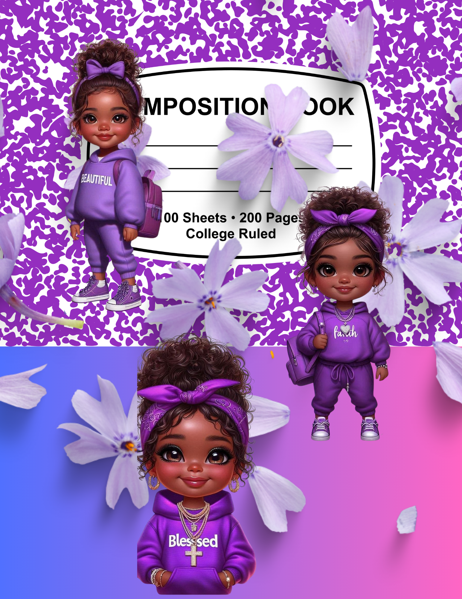 Lilac Composition Note Book