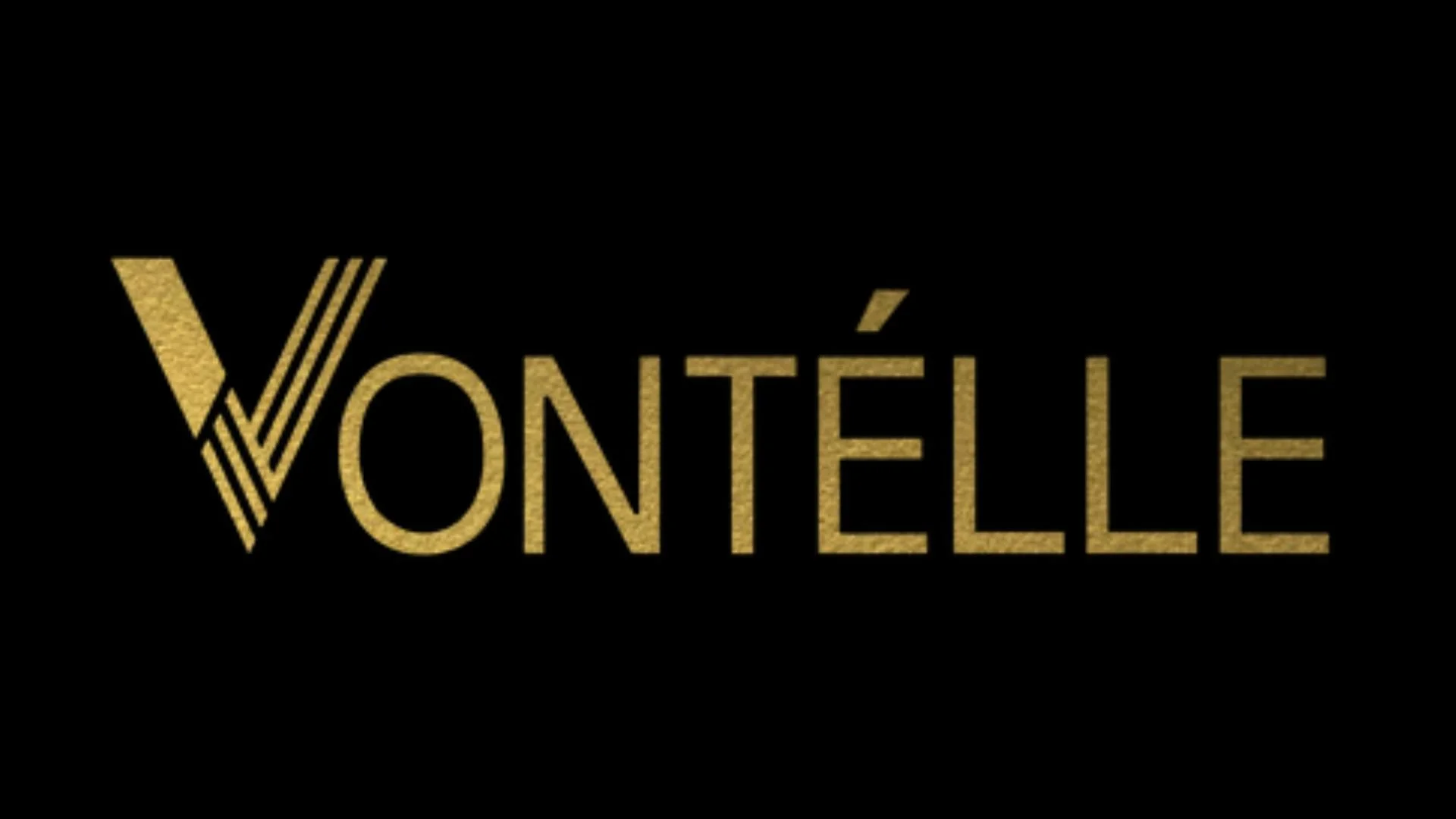 The word 'Vontelé' in gold-colored stylized text on a black background.
