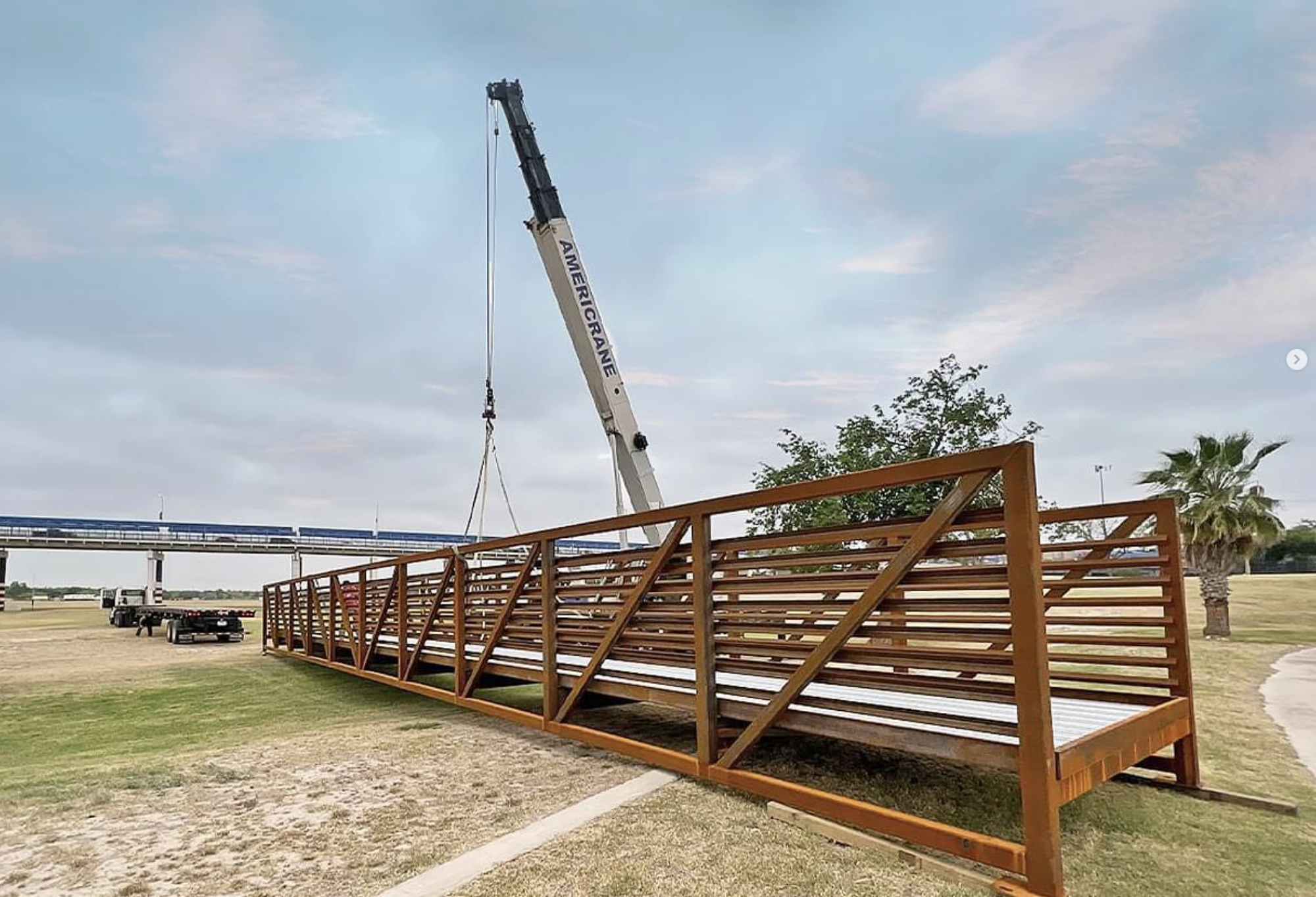 Commercial construction site in Del Rio, Texas managed by Frontera Construction.
