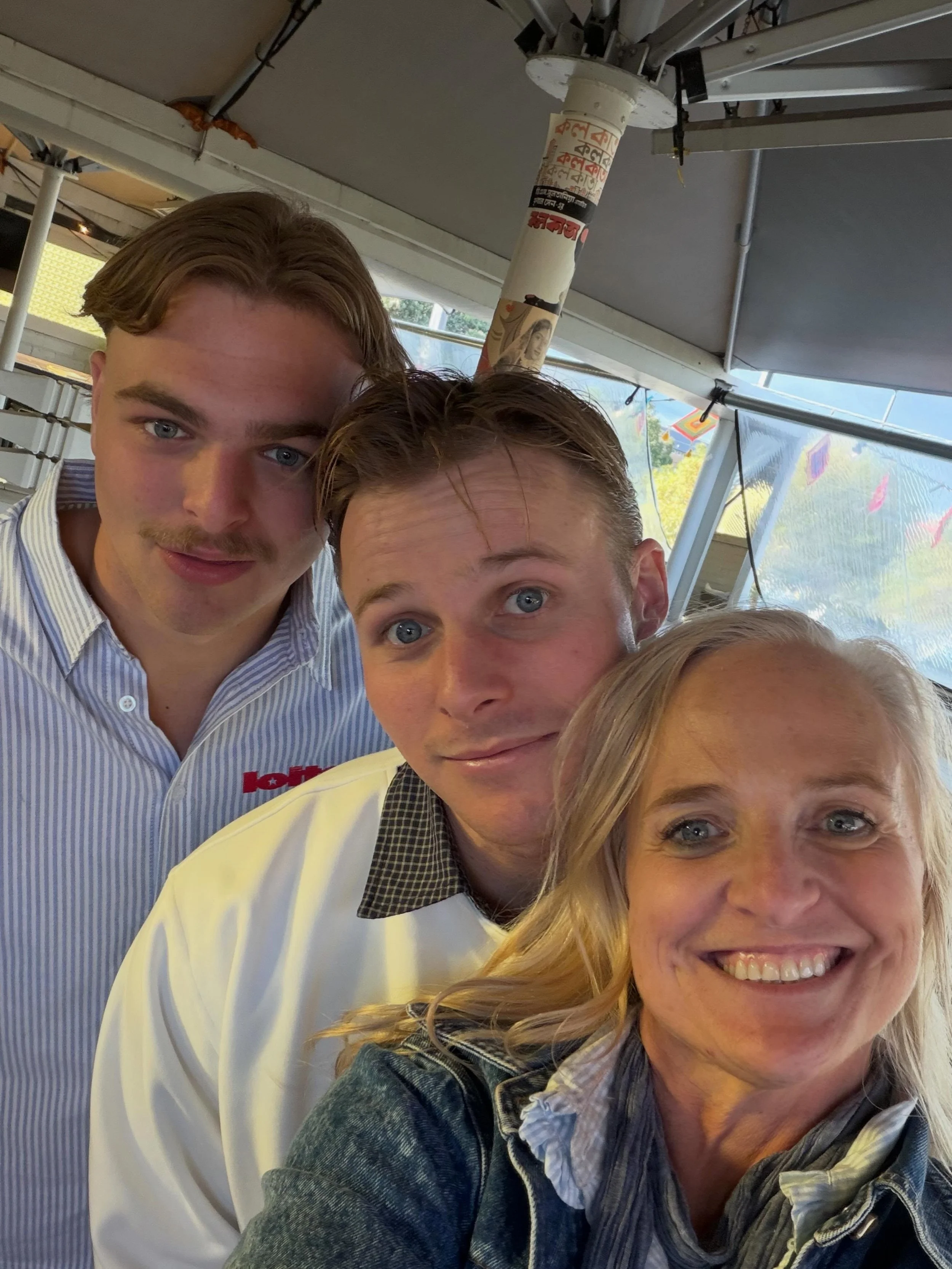 In a crazy world where time is moving faster &amp; faster &amp; lives get busier &amp; busier the best present for Mother&rsquo;s Day is getting my 2 fellas together with me in the same place, laughing, catching up &amp; properly connecting. 
Fills m