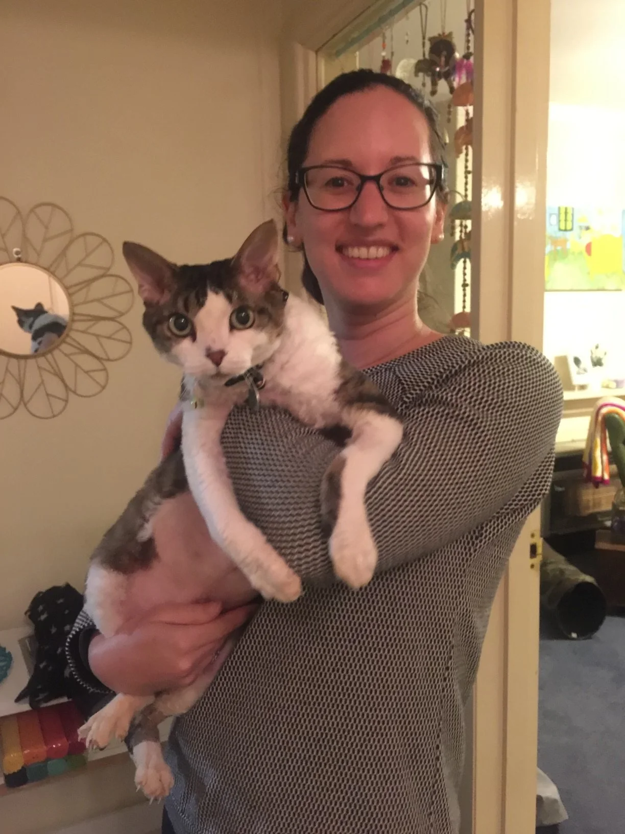 Dr Mel visiting Luke 'Skywalker' at home in his younger days