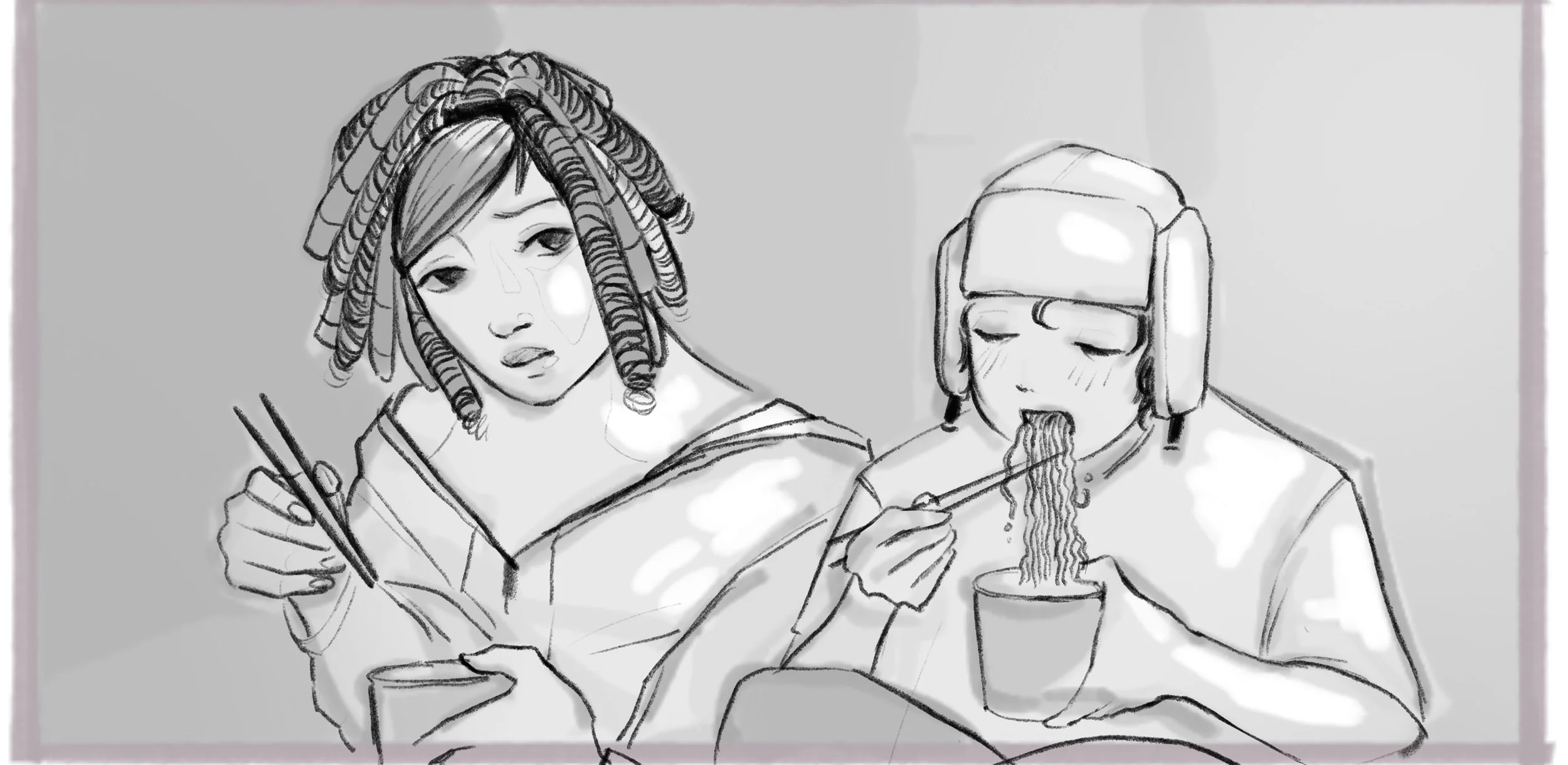 Sketch over thumbnail