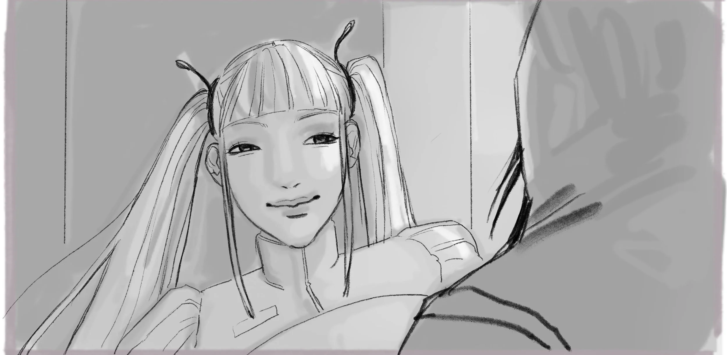 Sketch over thumbnail