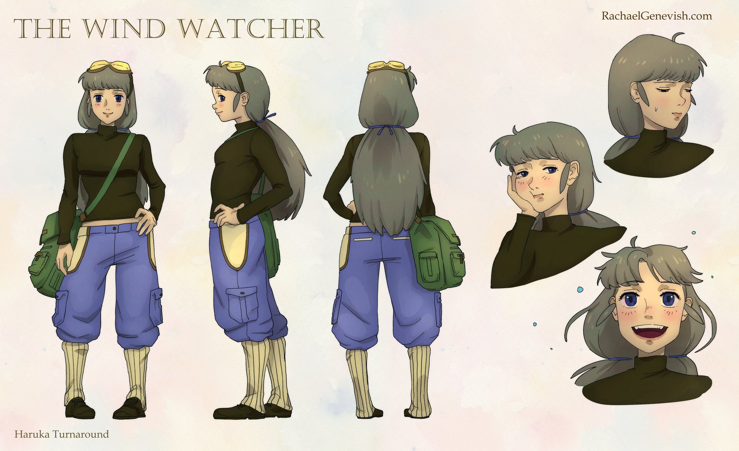 Haruka turnaround and expressions