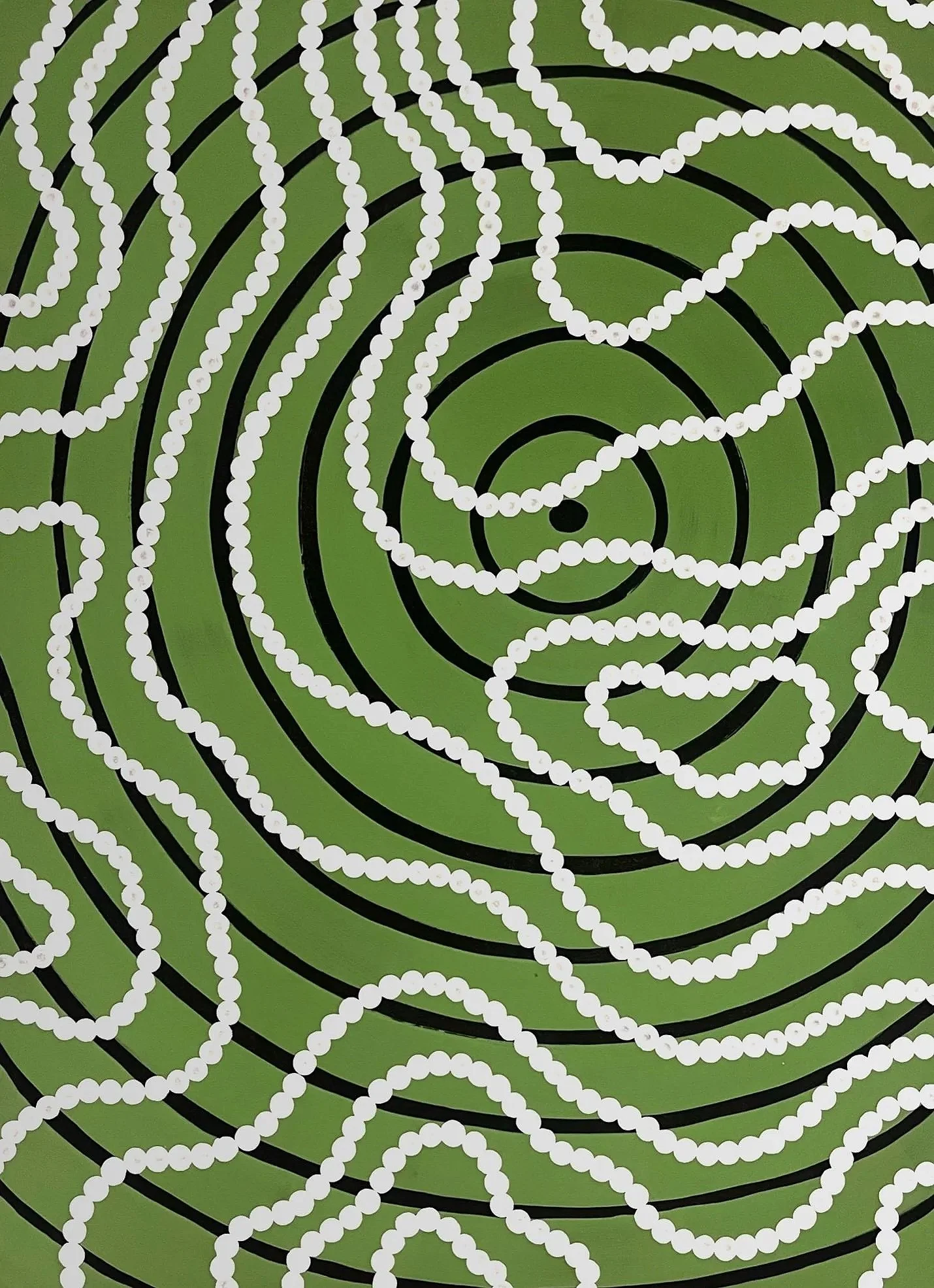 Original Aboriginal painting on canvas by Bunjil Art titled The Land Remembers
