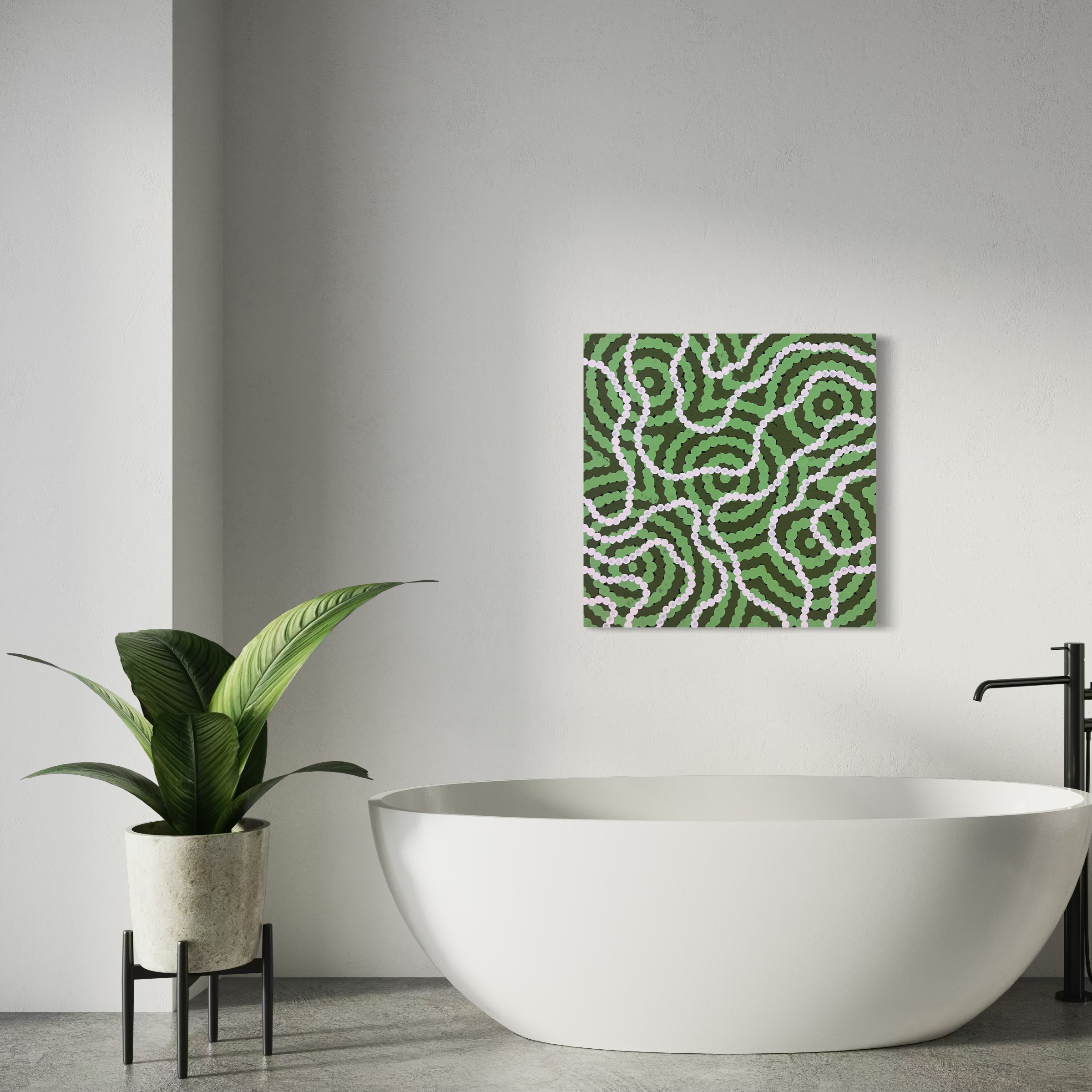 Original Aboriginal artwork by Bunjil Art titled Beaten Track