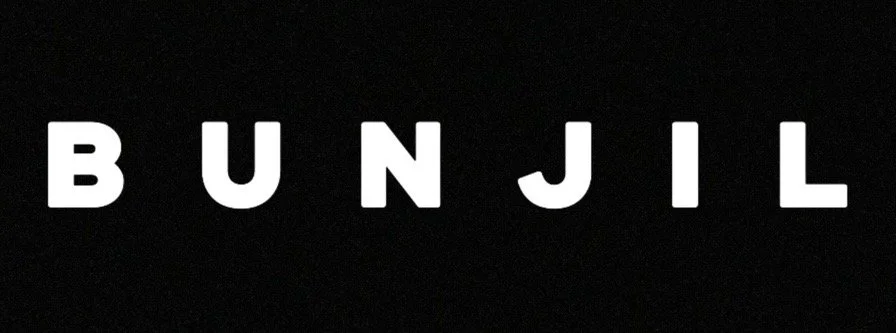 Black background with the word 'BUNJIL' in white uppercase letters.