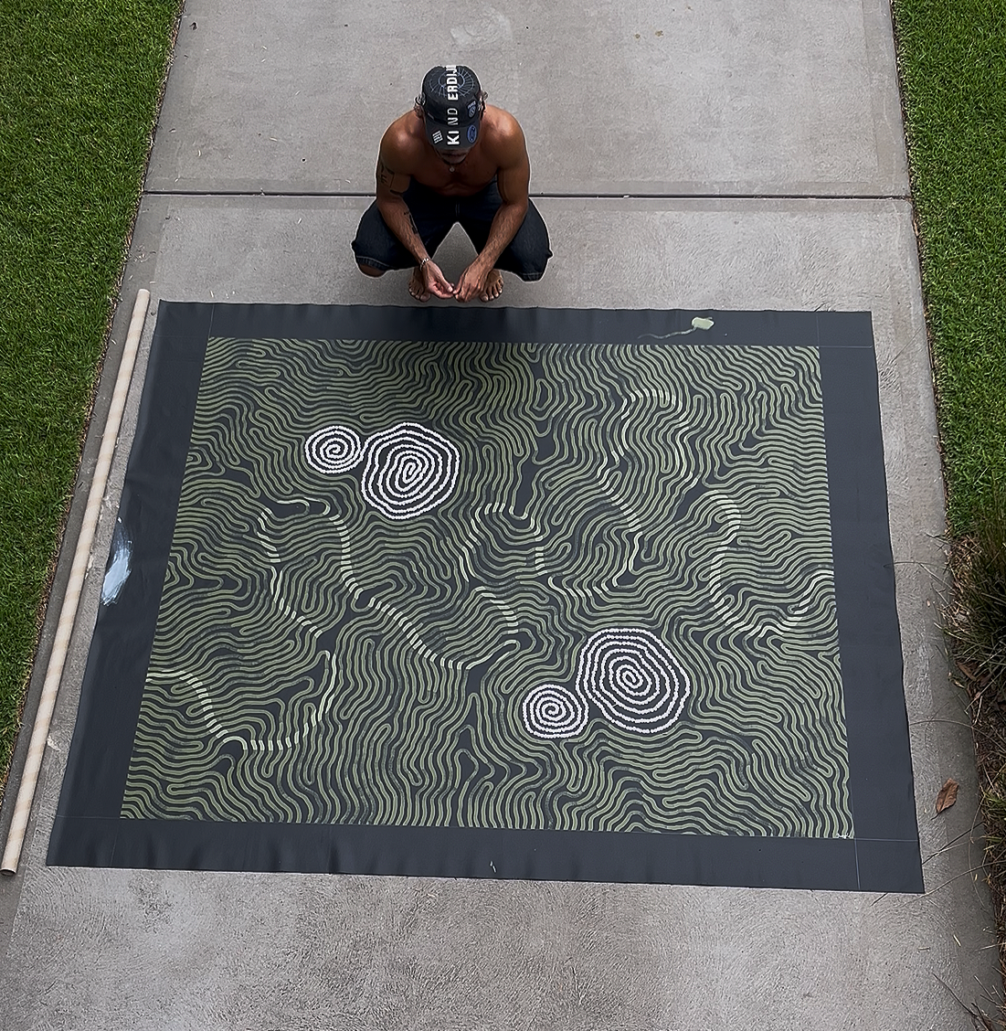 Original Aboriginal artwork by Bunjil Art titled Guided 1