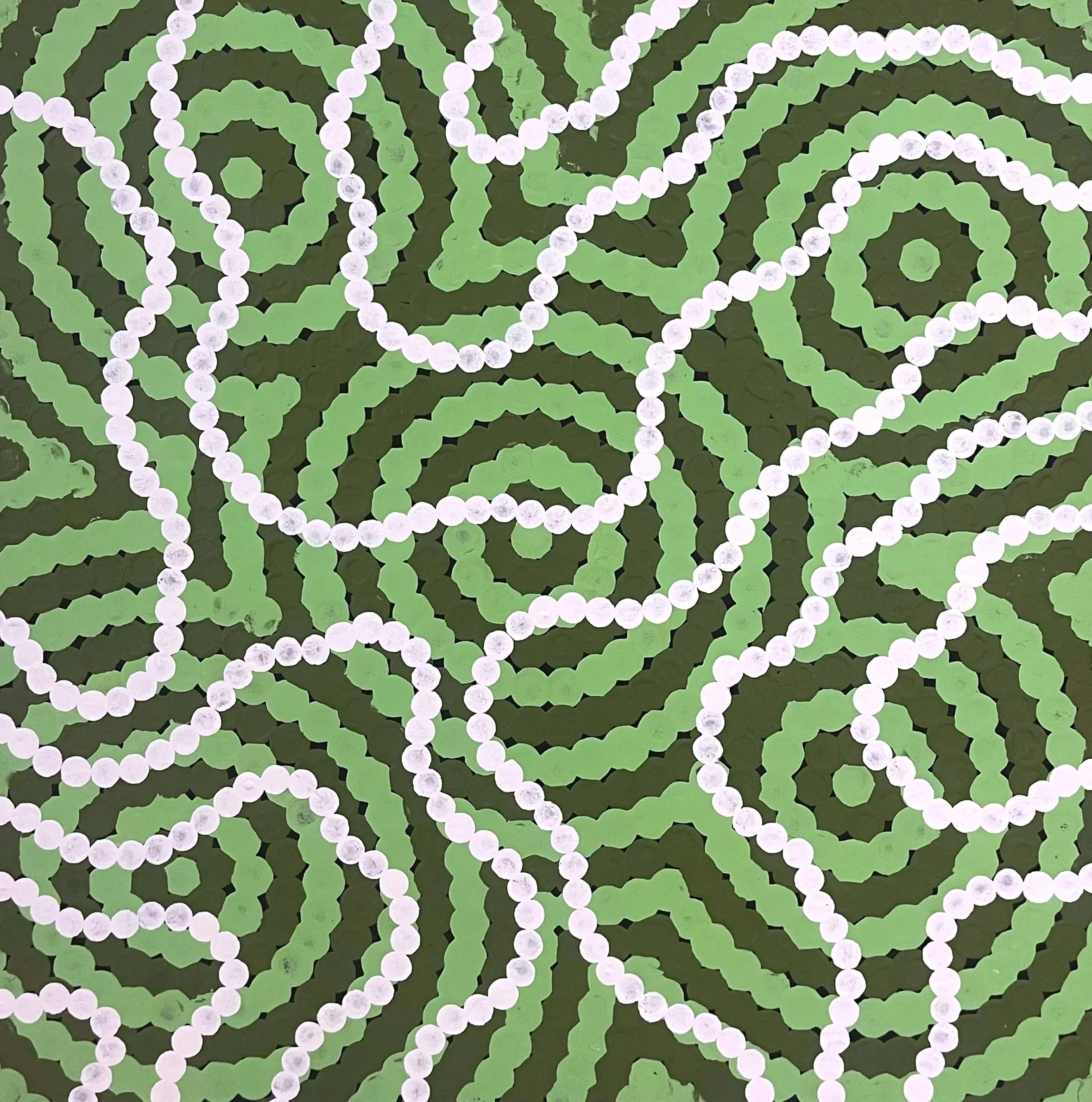 Original Aboriginal painting on canvas by Bunjil Art titled Beaten Track