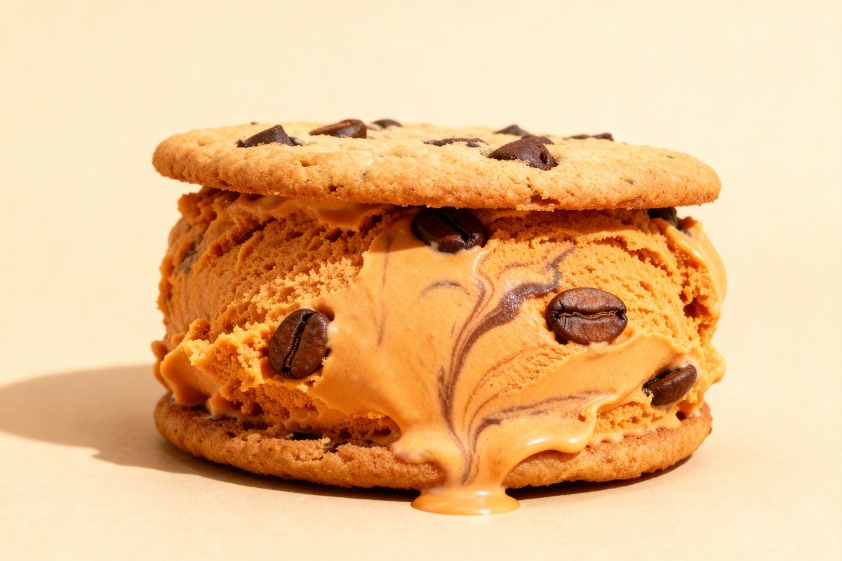 Espresso Gelato ice cream sammie