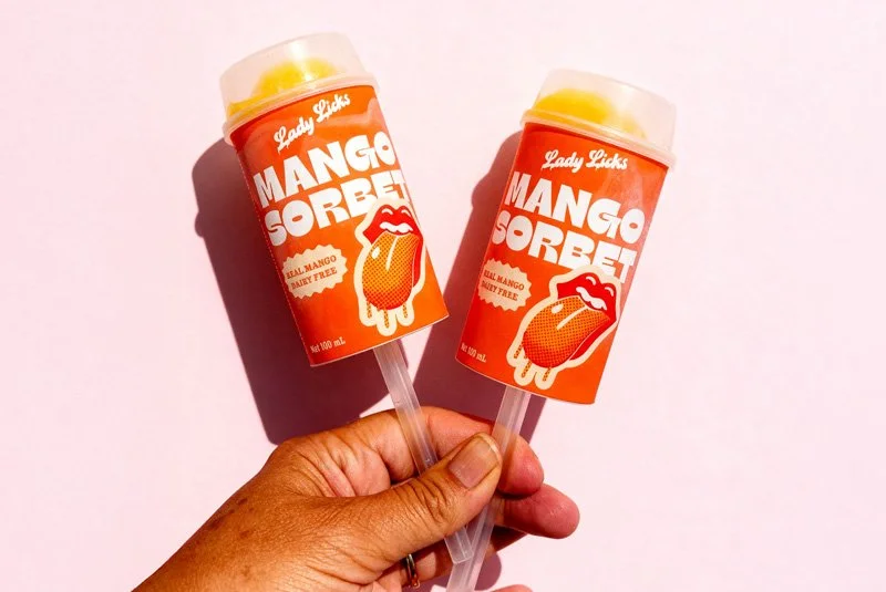 Mango Sorbet push-pop