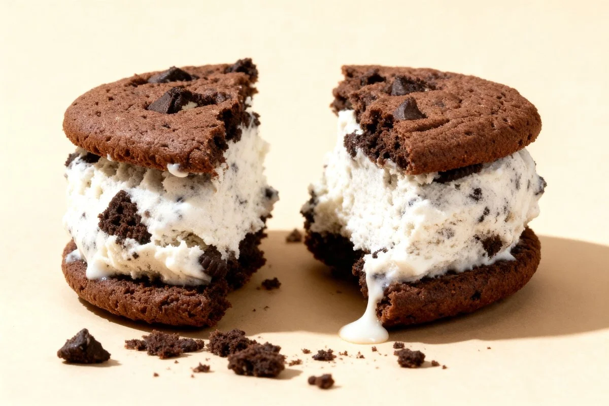 Cookies and Cream ice cream sammie