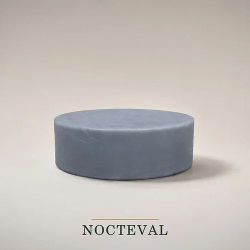 Nocteval coconut-derived charcoal fragrance-free cleansing bar by KGL Skin.
