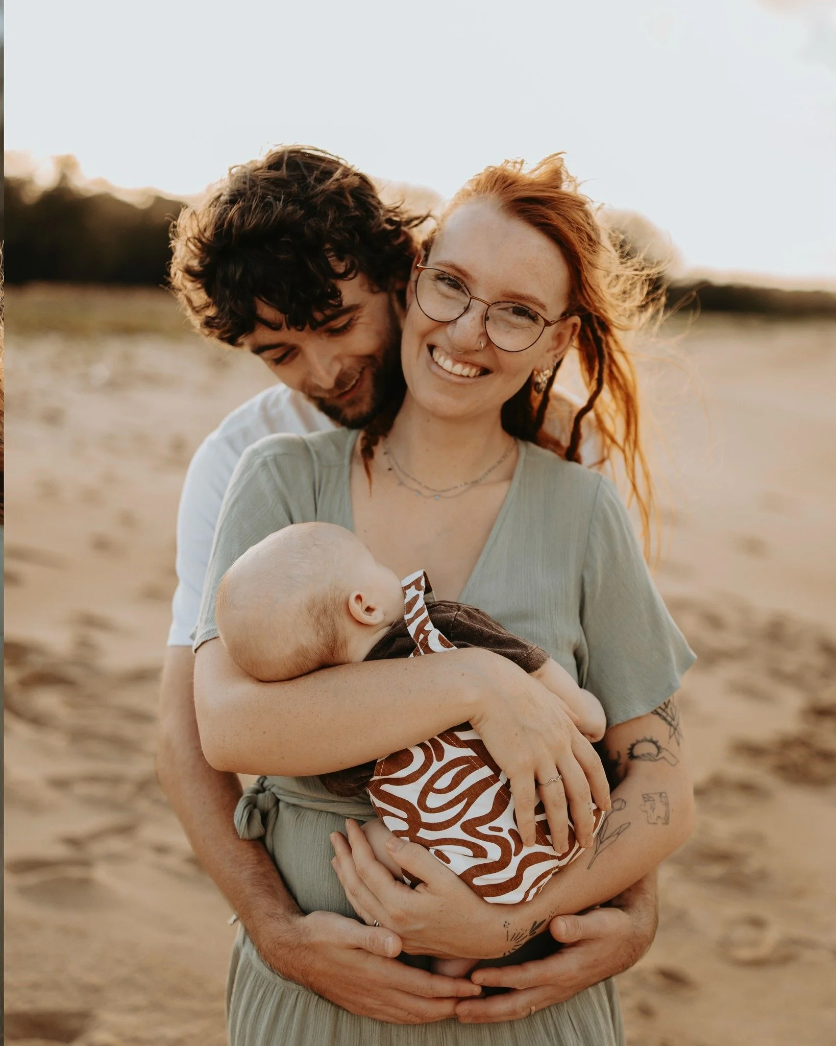 Jamie, Ben &amp; handsome little Elliot 🤎