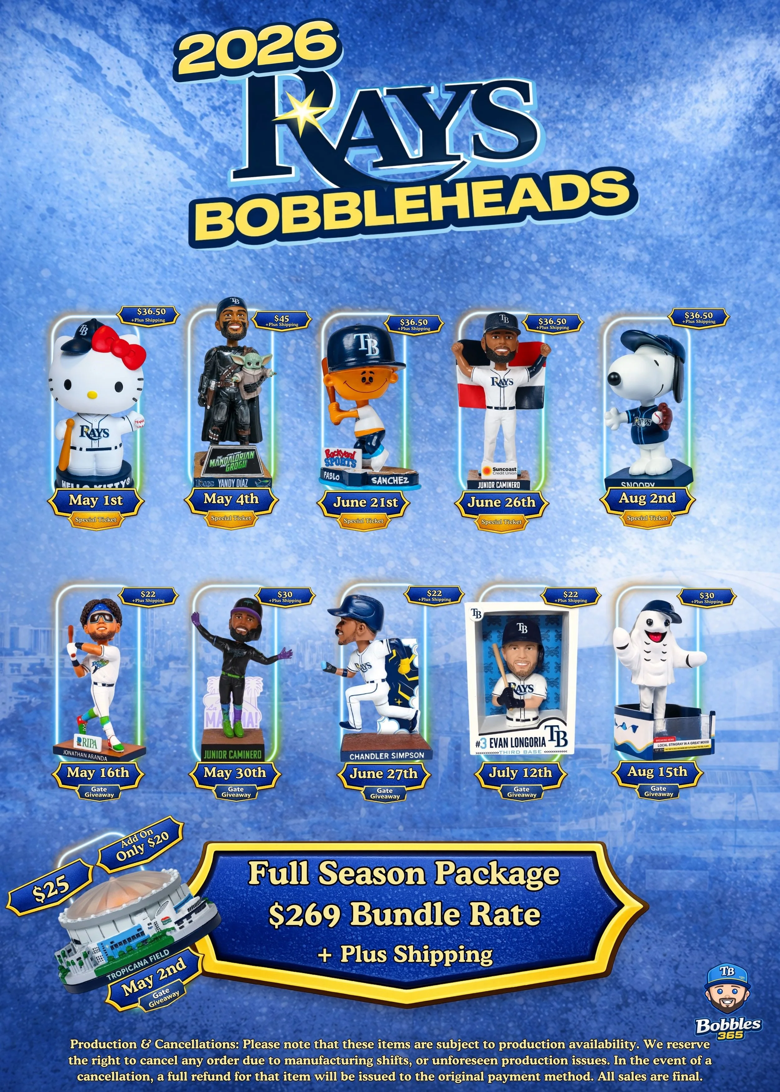 2026 Tampa Bay Rays Full Season Package